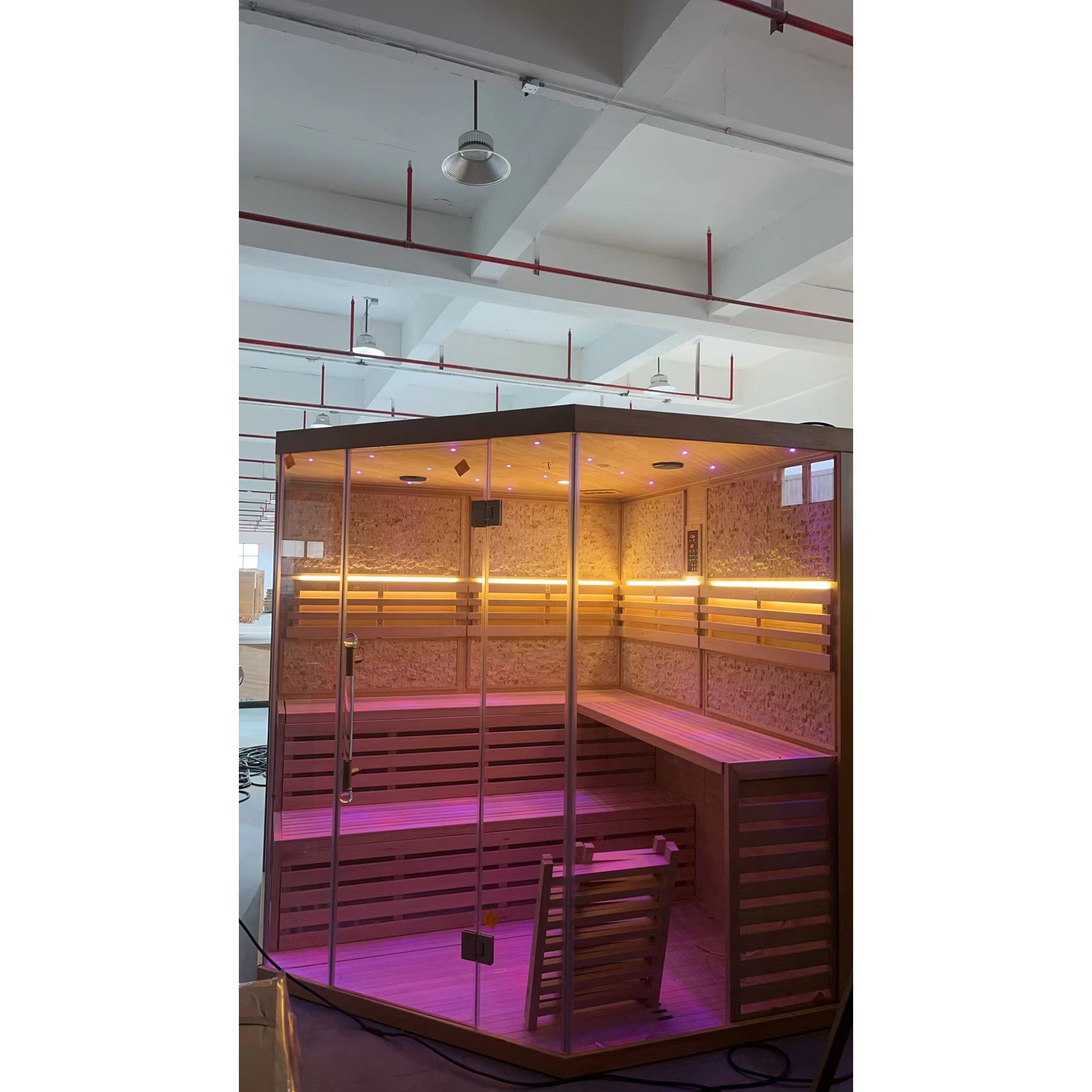 SAUNA EVOLUTION® Indoor Finland Luxury Traditional Steam Sauna Room Glass 11