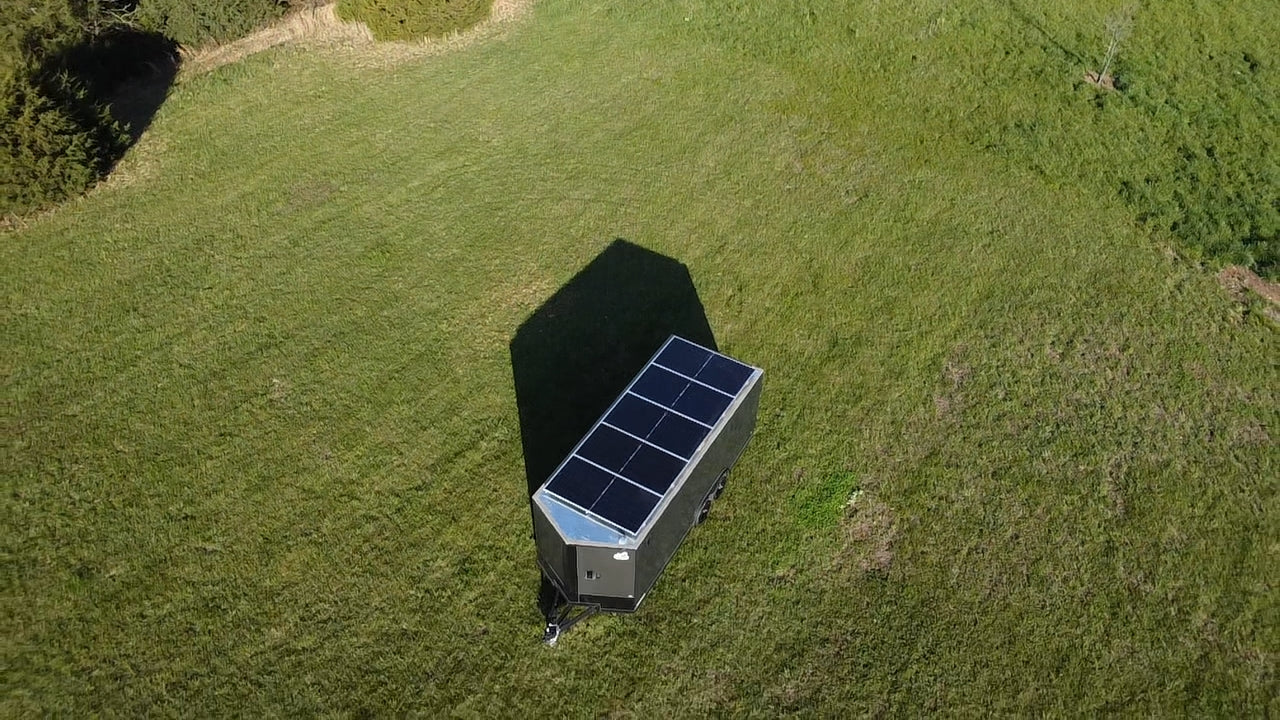20' Enclosed SOLAR POWERED Offgrid Self-Sufficient Trailer - SOL-ARK 15K Version with 32K Lithium Battery