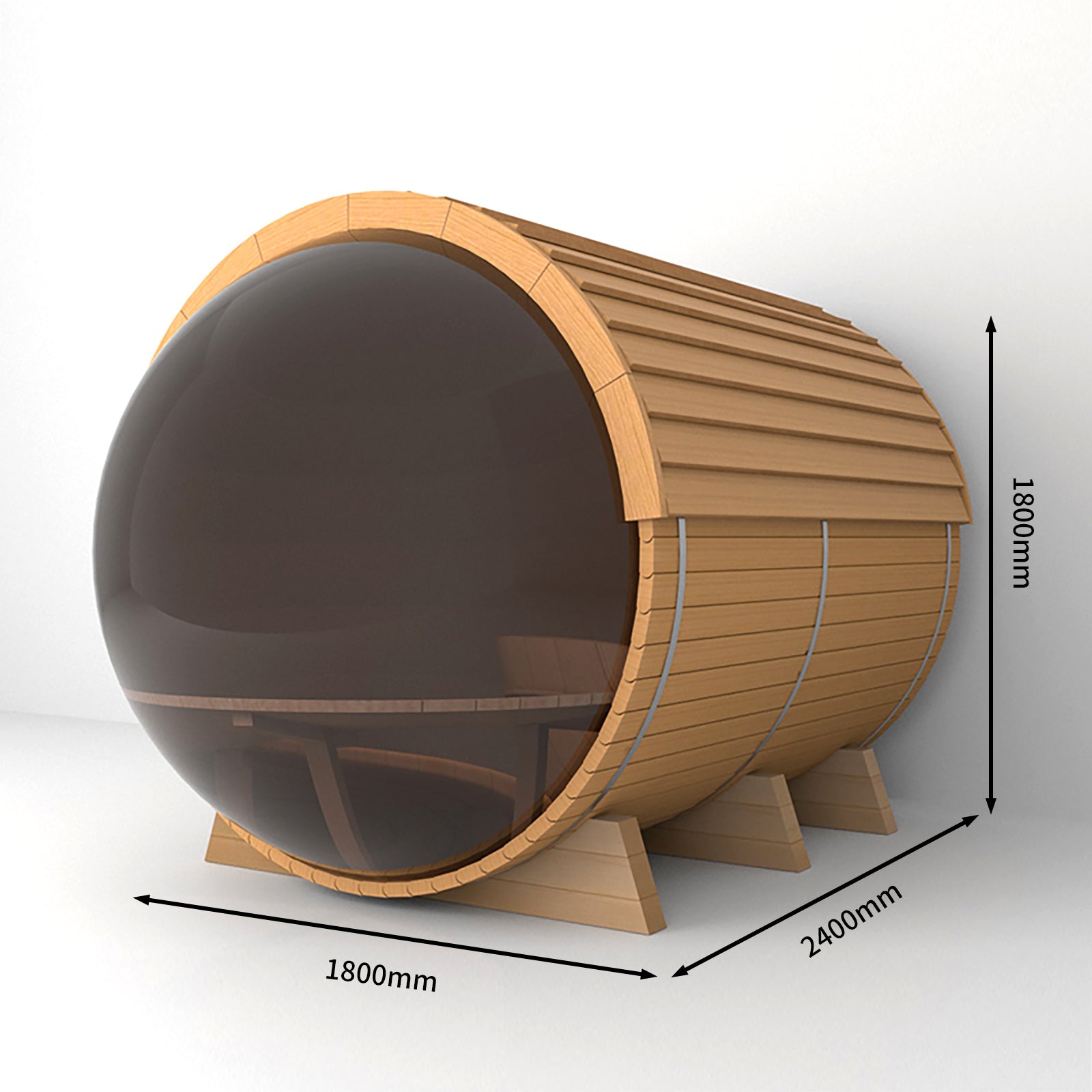 SAUNA EVOLUTION® Barrel Sauna Serenity Nature Air 4