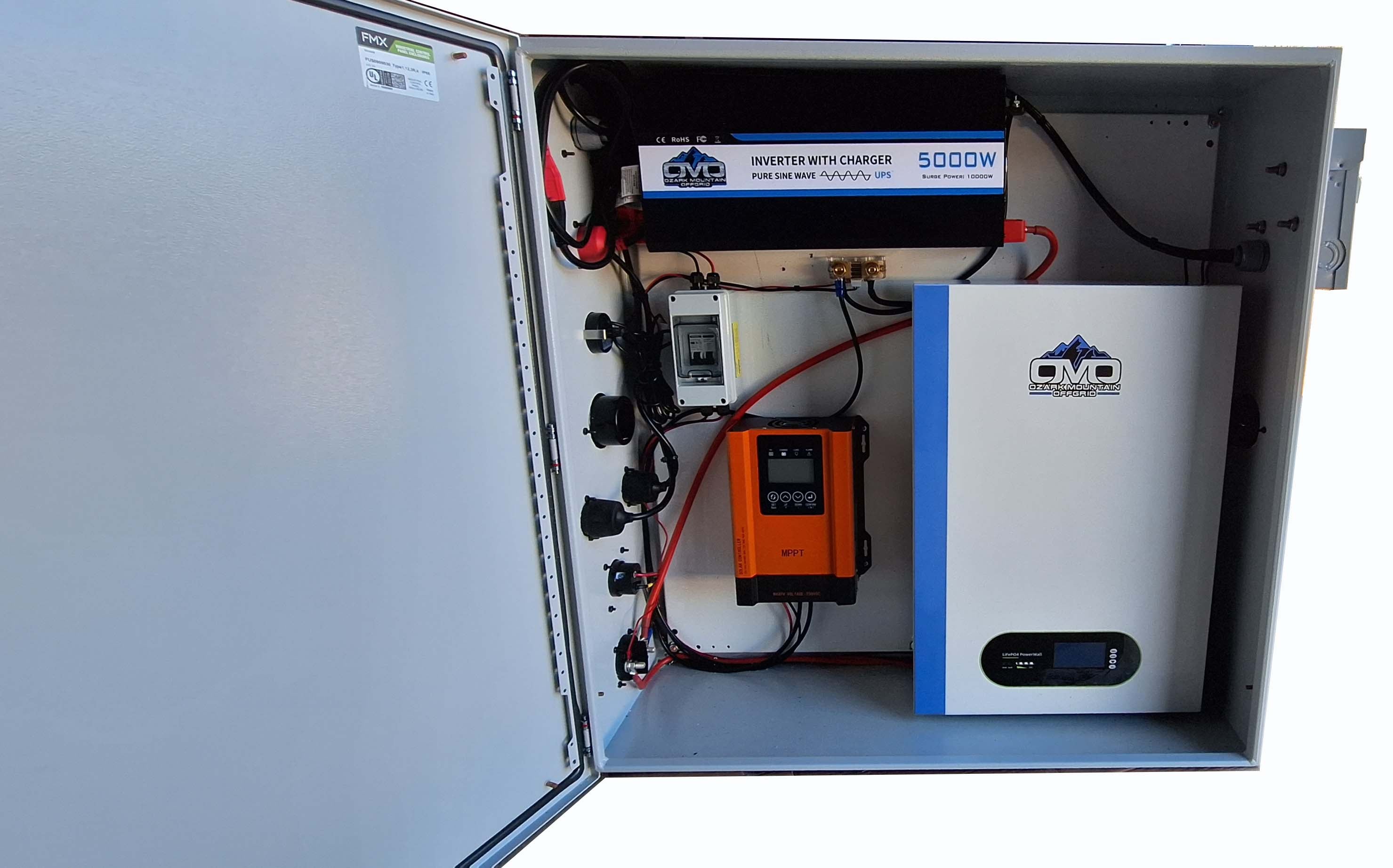 2.2KW Boat Dock Offgrid Solar Kit (4 Panel + 1 Lithium Battery) - Mountable with Plug and Play Connections