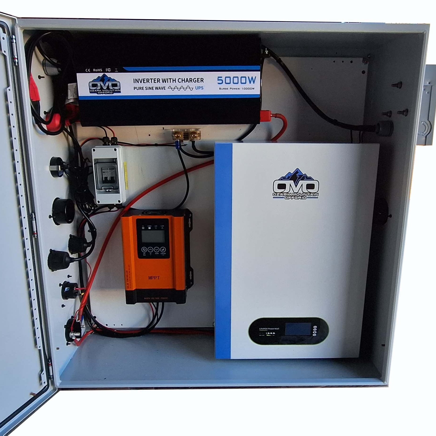 2.2KW Boat Dock Offgrid Solar Kit (4 Panel + 1 Lithium Battery) - Mountable with Plug and Play Connections