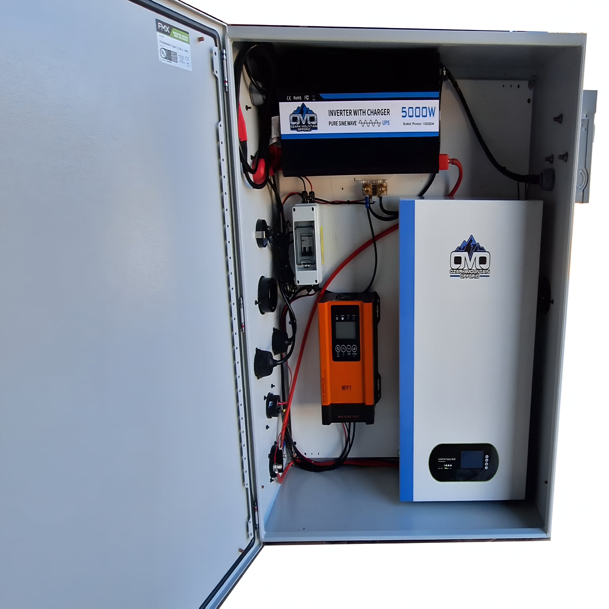 1.1KW Boat Dock Offgrid Solar Kit (2 Panel + 1 Lithium Battery) - Mountable with Plug and Play Connections