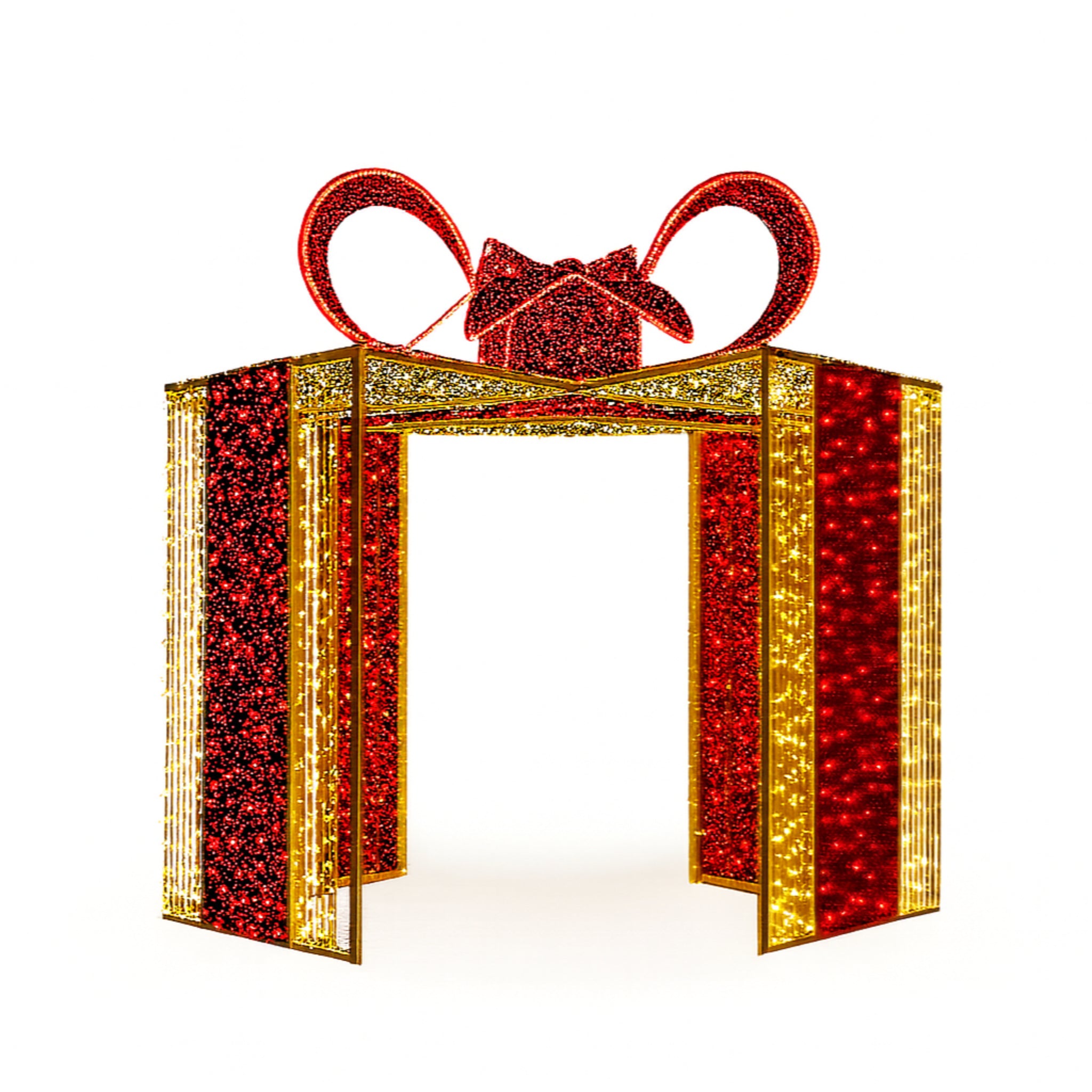 Giant LED Walk-Through - Gift Box Arch