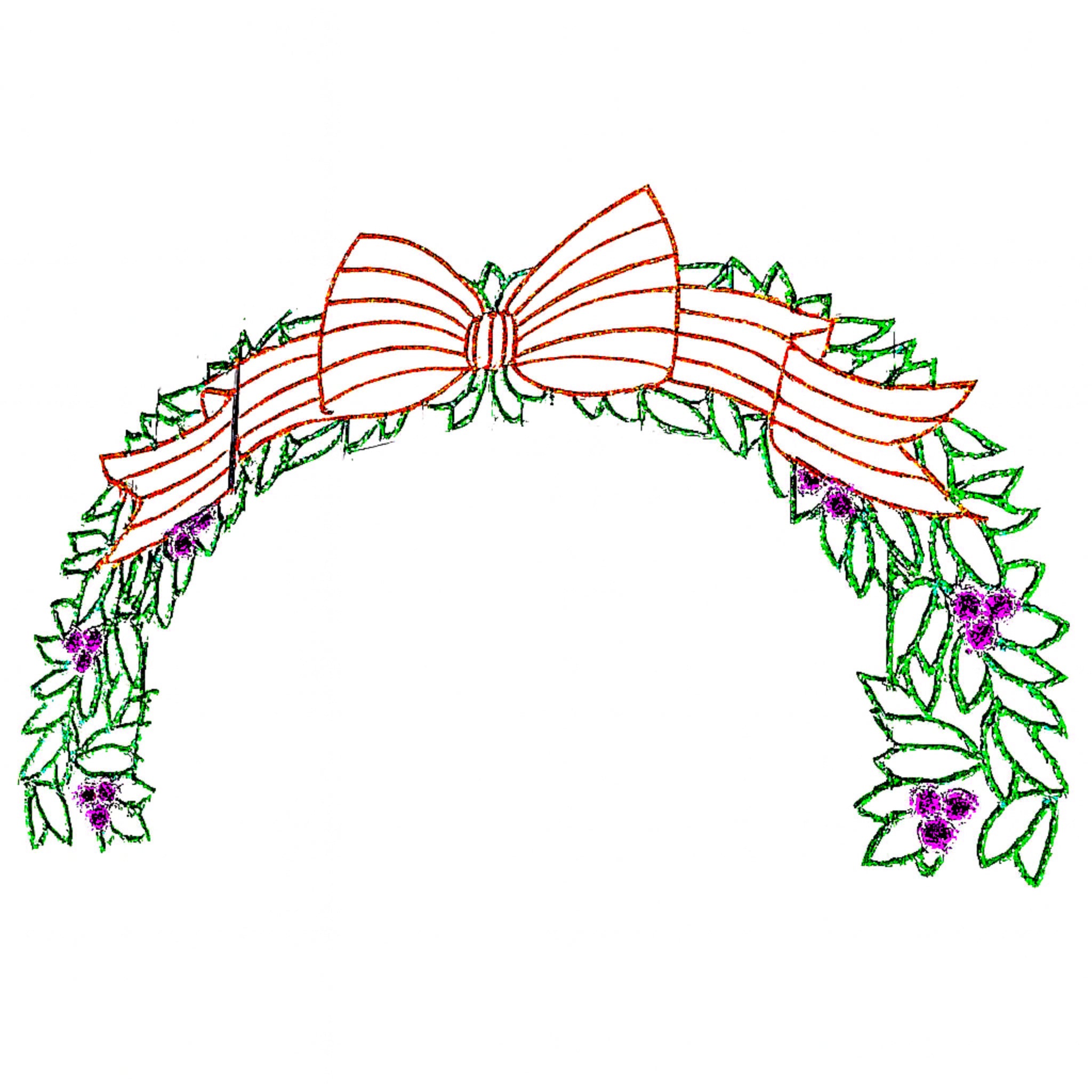 Giant LED Christmas Light Arch