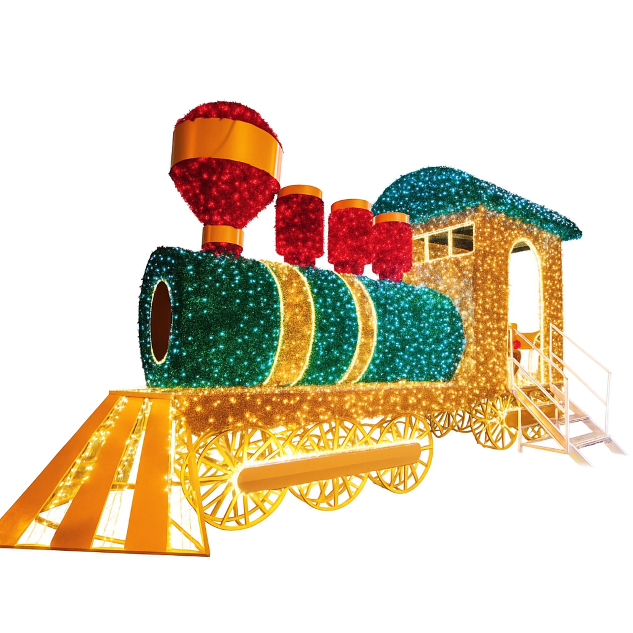 Giant Pre-Lit LED Express Train