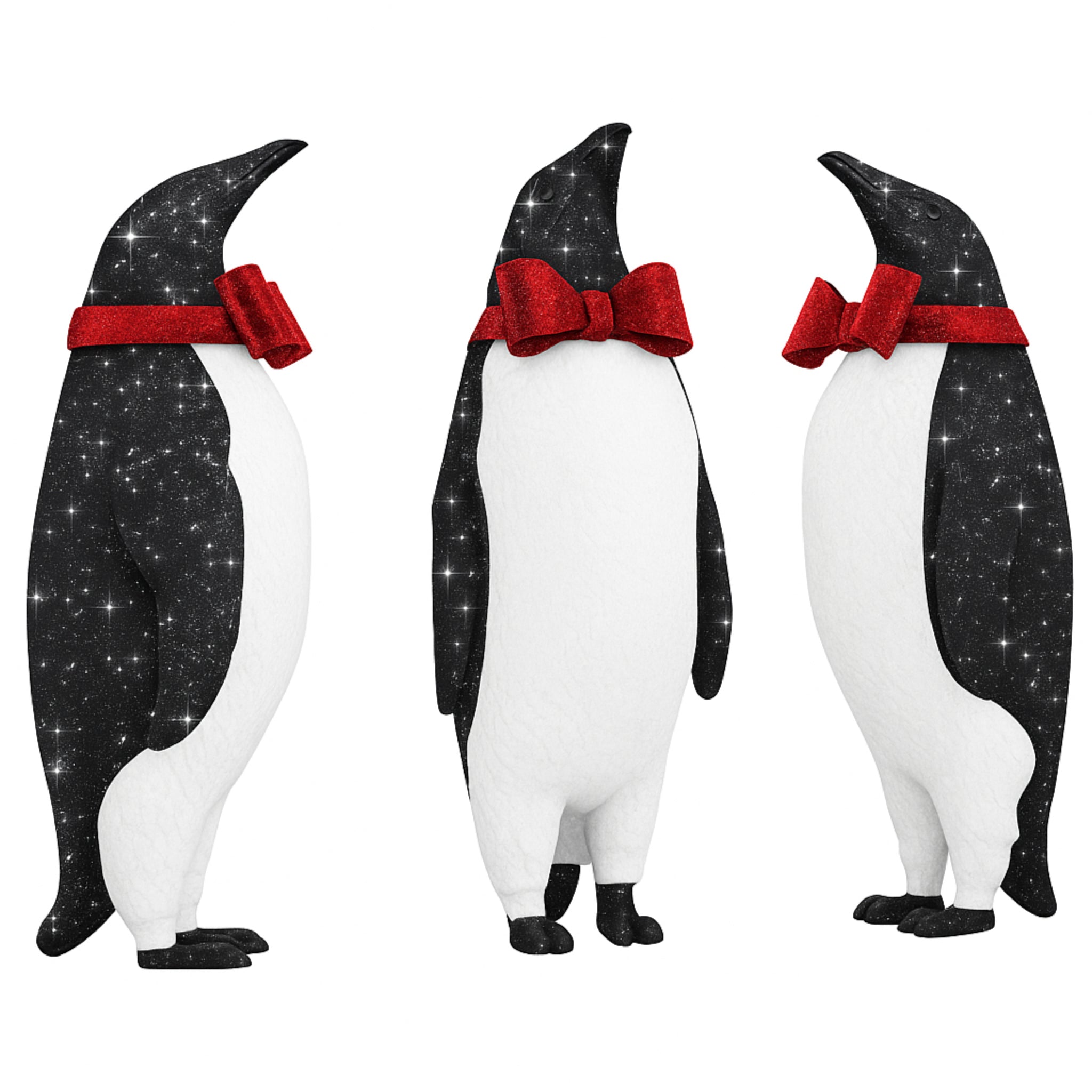 Giant Pre-Lit LED Penguin Trio