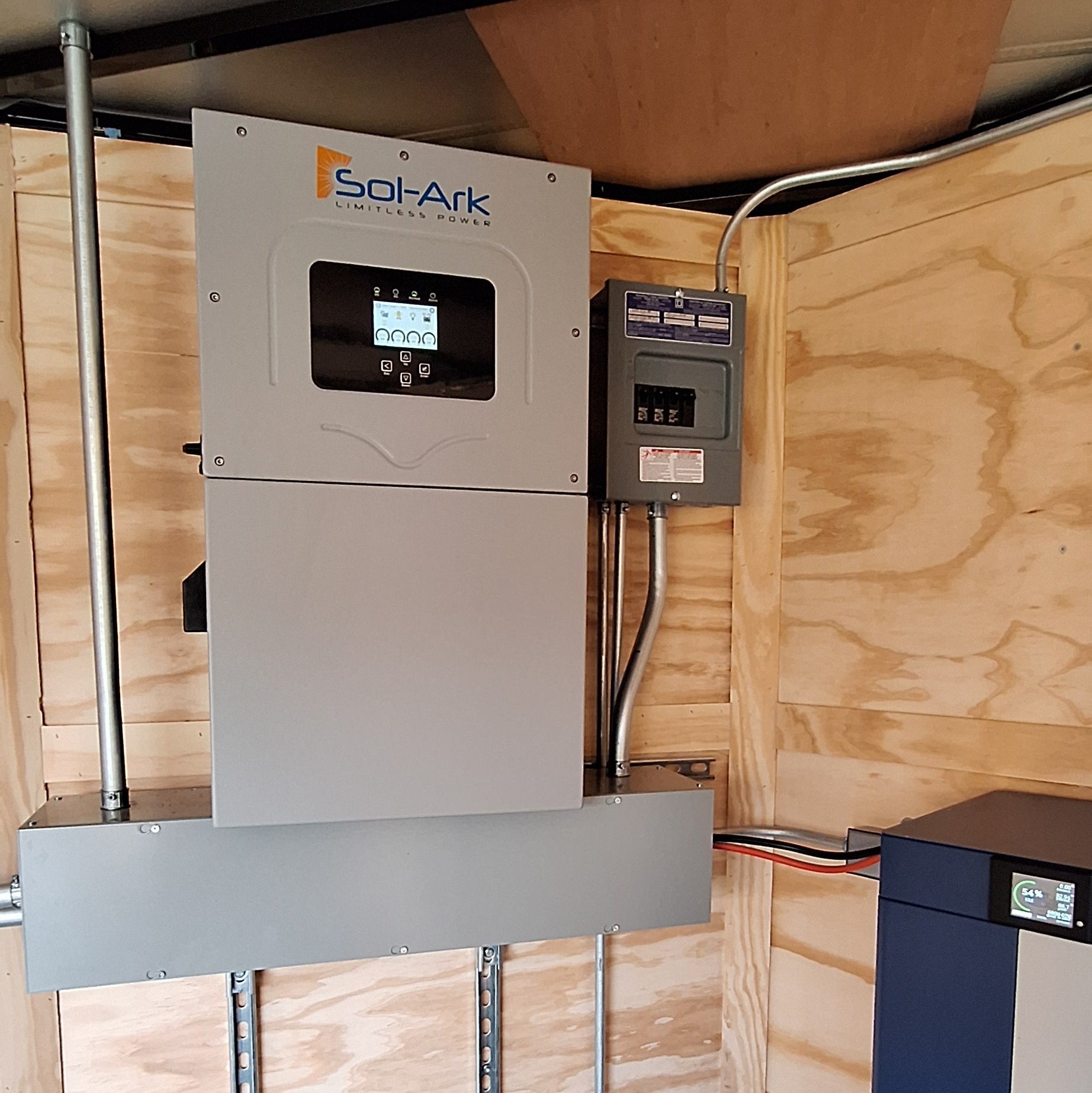 16' Enclosed SOLAR POWERED Offgrid Self-Sufficient Trailer - SOL-ARK 15K Version with 32K Lithium Battery