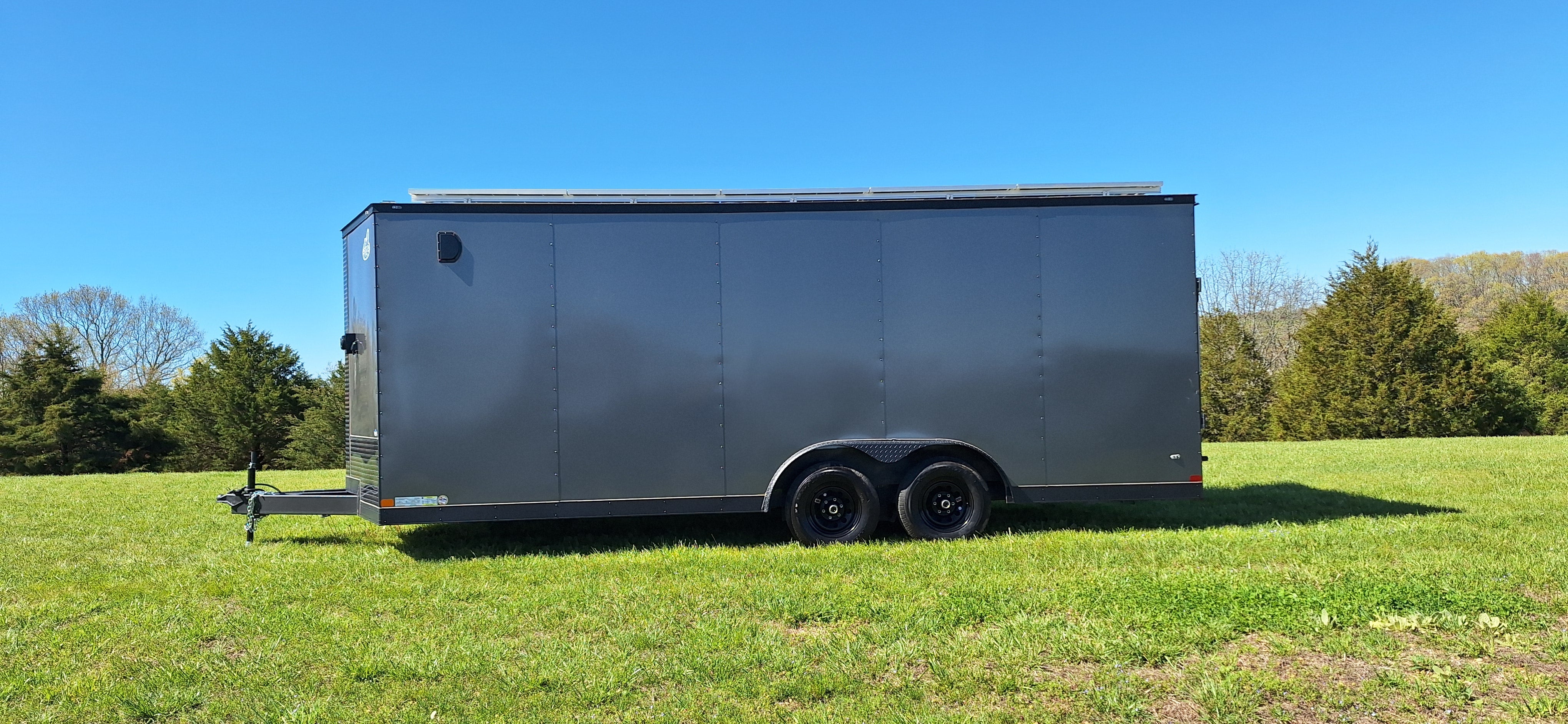20' Enclosed SOLAR POWERED Offgrid Self-Sufficient Trailer - SOL-ARK 15K Version with 32K Lithium Battery