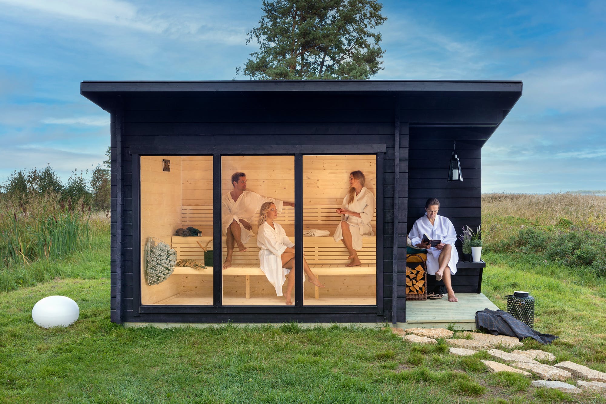 SAUNA EVOLUTION® Large Cabin Sauna Eco Oasis 3