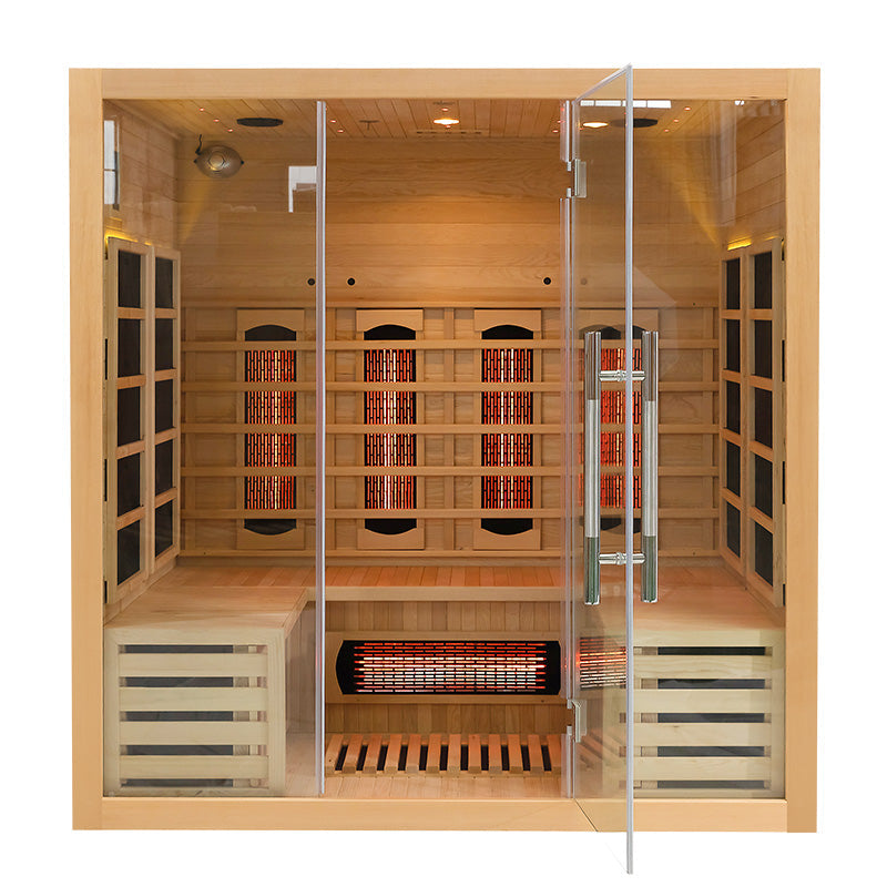 SAUNA EVOLUTION® Full Spectrum Indoor Solid Wood Sauna Far Infrared 11