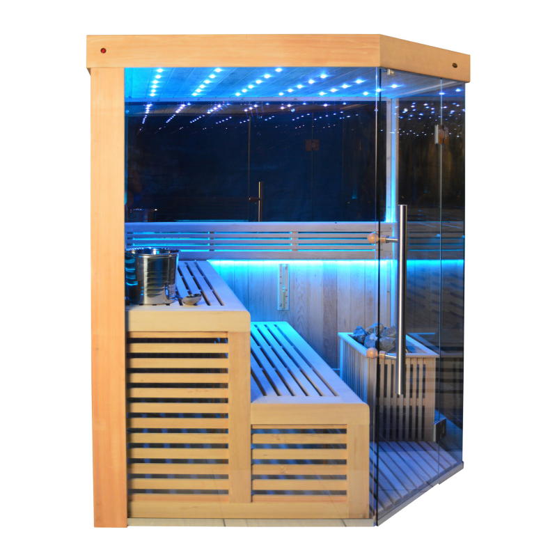 SAUNA EVOLUTION® Indoor New Exclusive Mirror Steam Sauna Glass 13