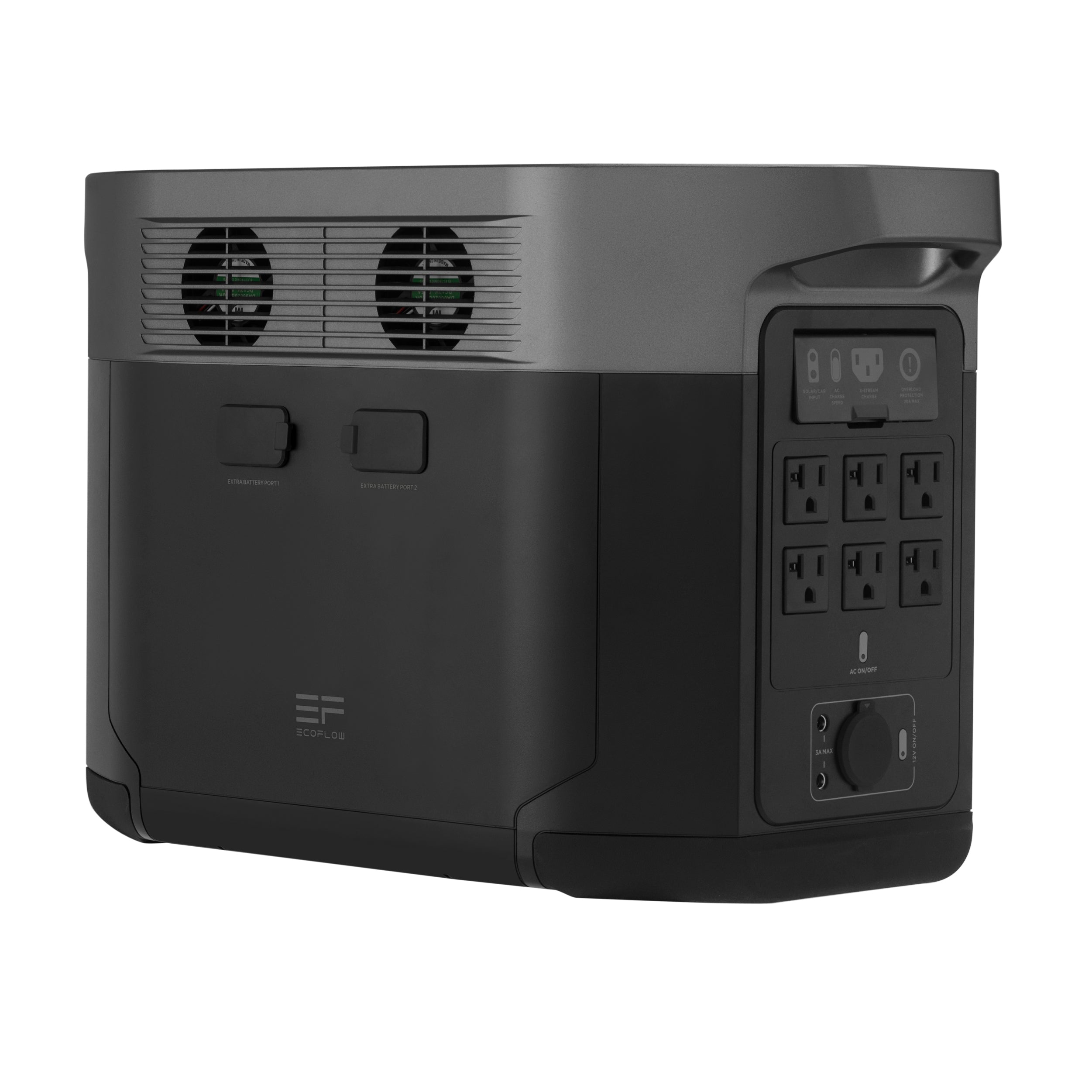 EcoFlow DELTA Max 2 - 2400 Watt Solar Generator / 2016wh Lithium Storage / 1300w Solar Complete Offgrid Kit