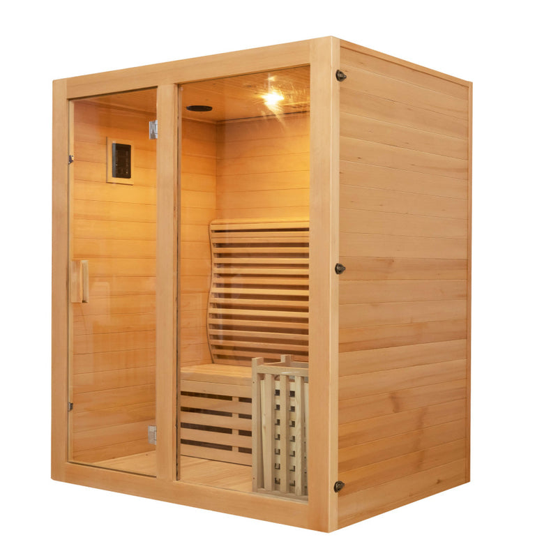SAUNA EVOLUTION® Canadian Indoor Ozone Saunas And Steam Room For SPA Center Glass 08