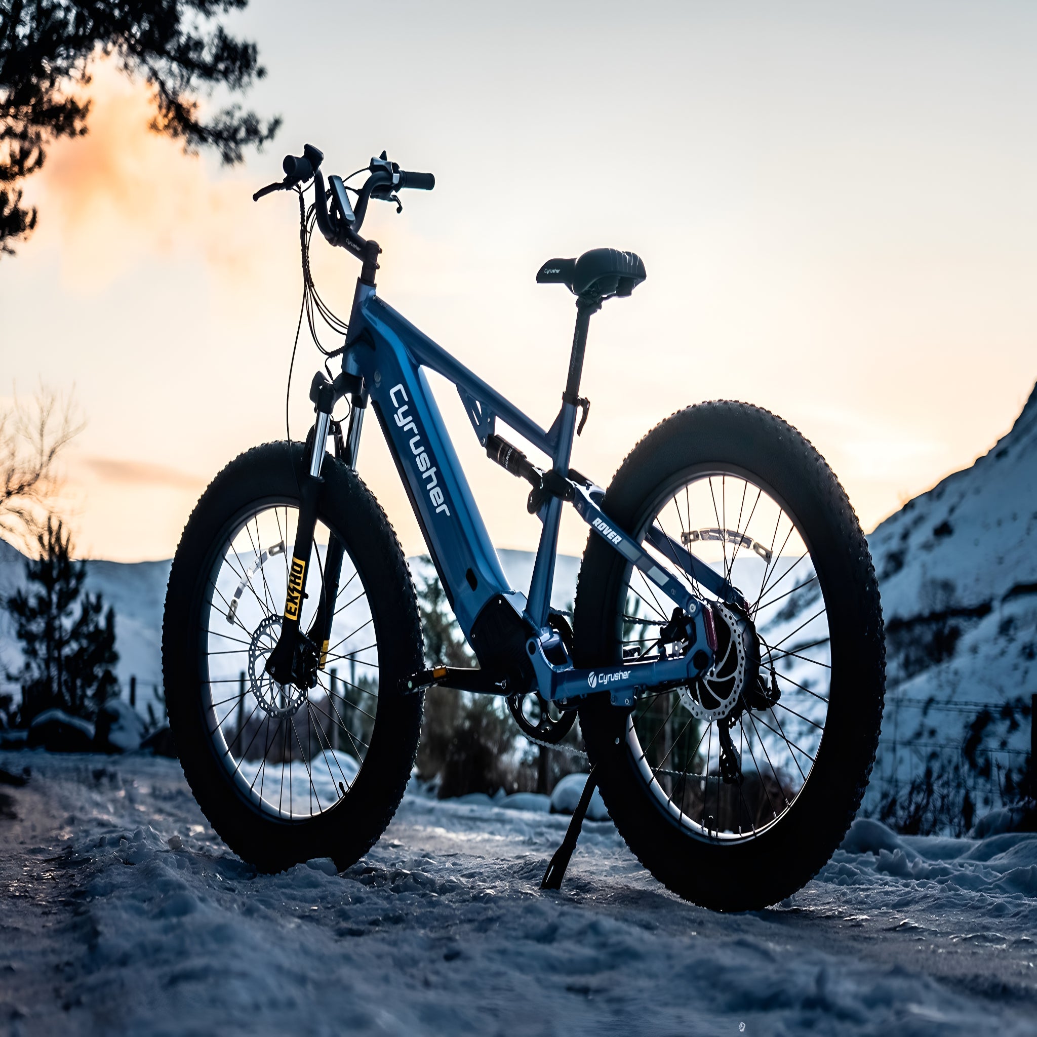 Cyrusher Rover Step-Over Full-Suspension E-Bike