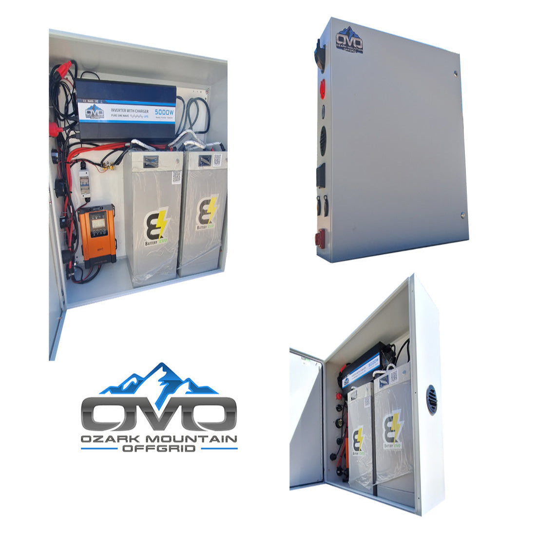 Boat Dock Offgrid Solar Kit - Mountable with Plug and Play Connections 2x 5.3KW Lithium Batteries (No Solar Panels)