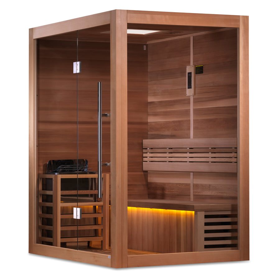 SAUNA EVOLUTION® 2-3 Person Traditional Steam Sauna Modern Relax 4