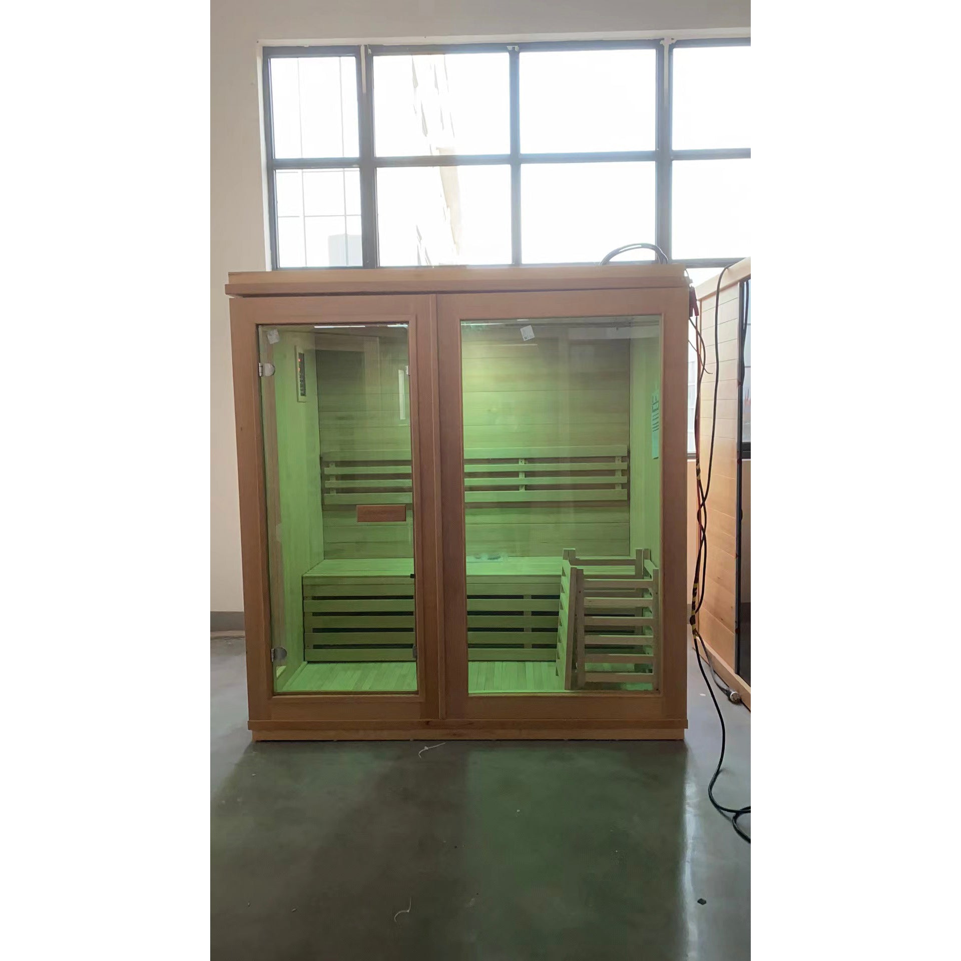 SAUNA EVOLUTION® Finland Traditional Indoor Wooden Sauna Glass 07