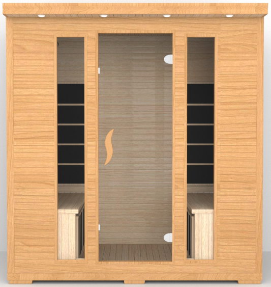 SAUNA EVOLUTION® Low EMF Indoor Wood Sauna With Carbon Panel Far Infrared 16
