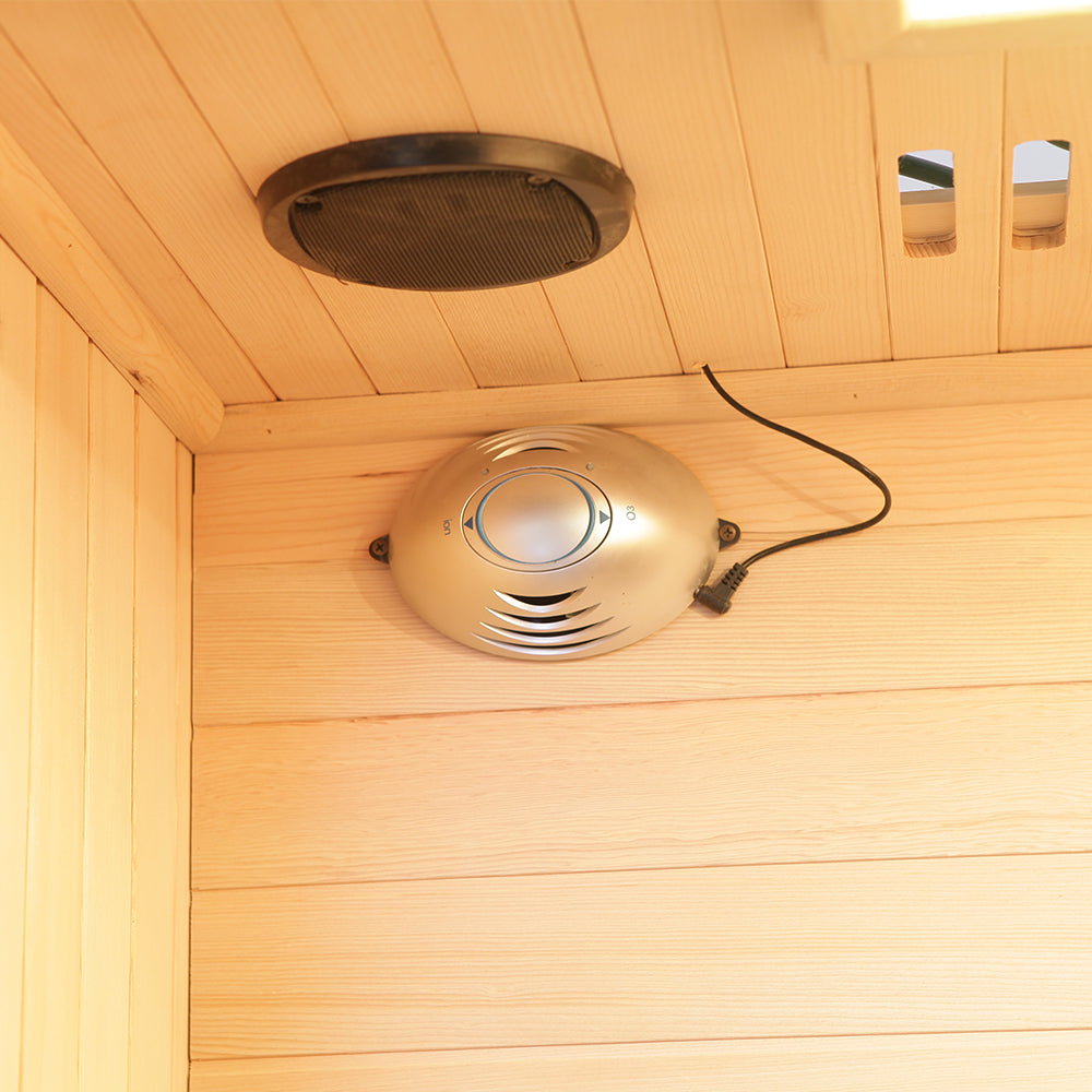 SAUNA EVOLUTION® Indoor Carbon Heaters Glass Door Sauna Room Far Infrared 09