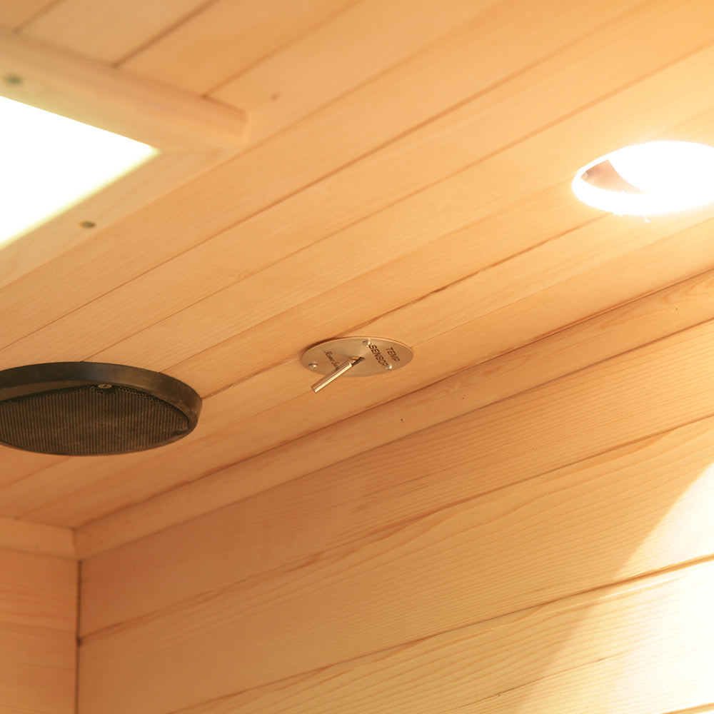 SAUNA EVOLUTION® Indoor Carbon Heaters Glass Door Sauna Room Far Infrared 09