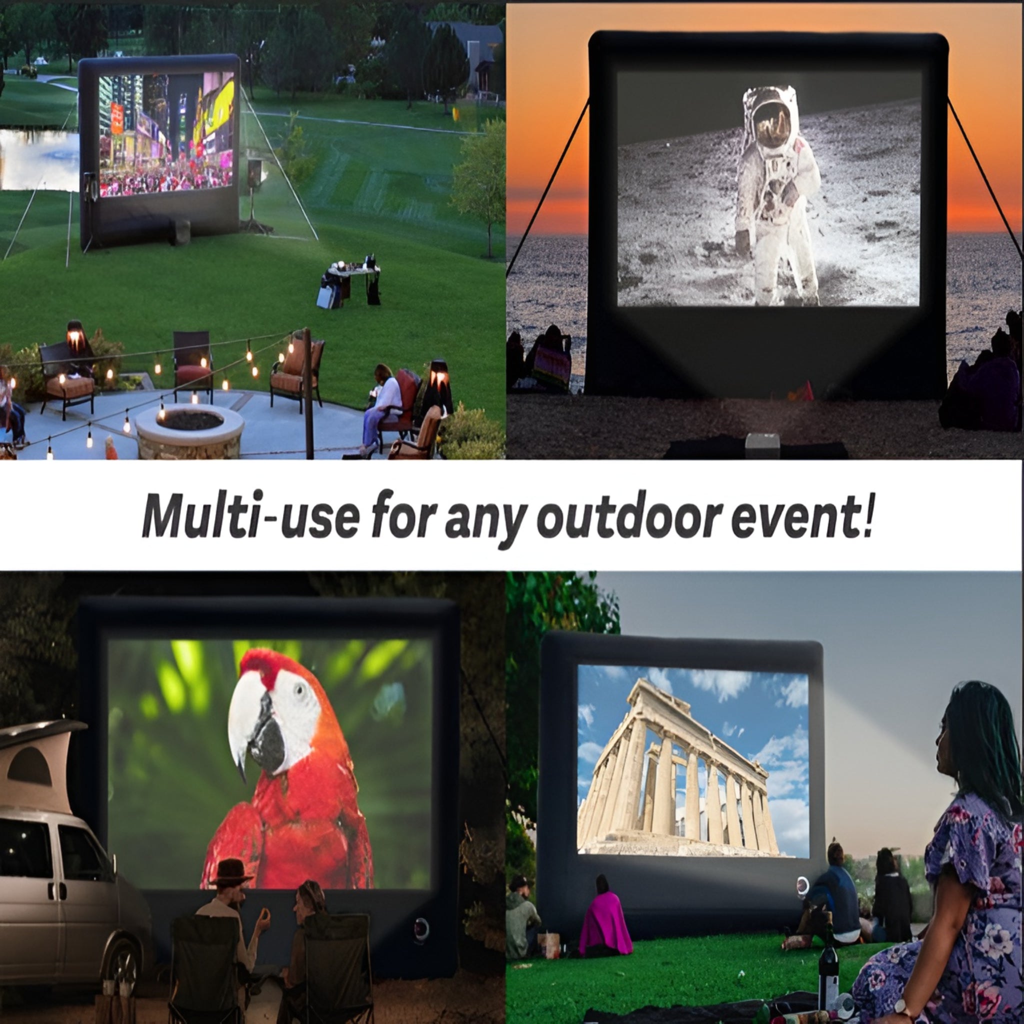 Elite Outdoor Movies 13' Home Outdoor Cinema System