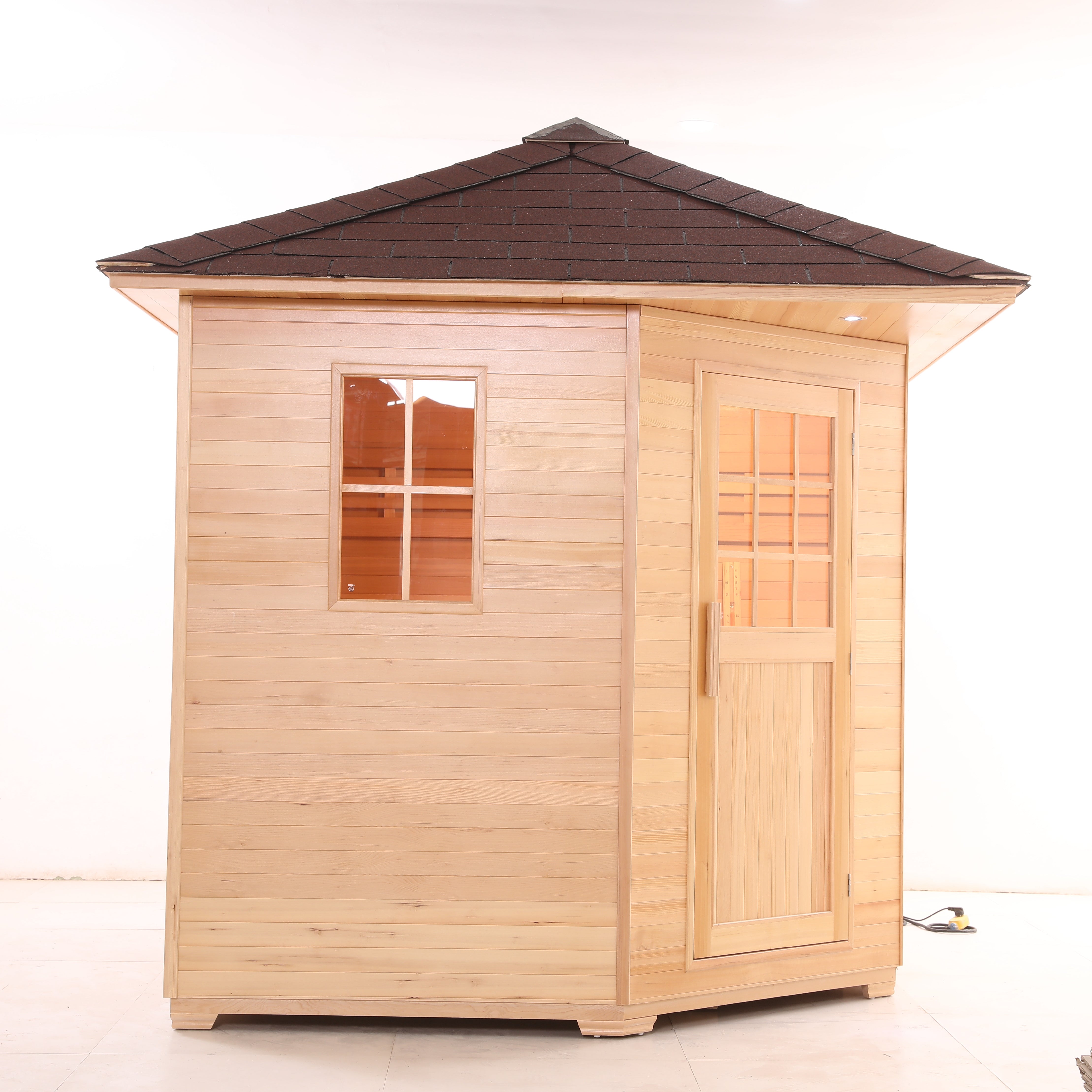 SAUNA EVOLUTION® Outdoor Wood Steam Sauna(5-6 Person)Cabin 04