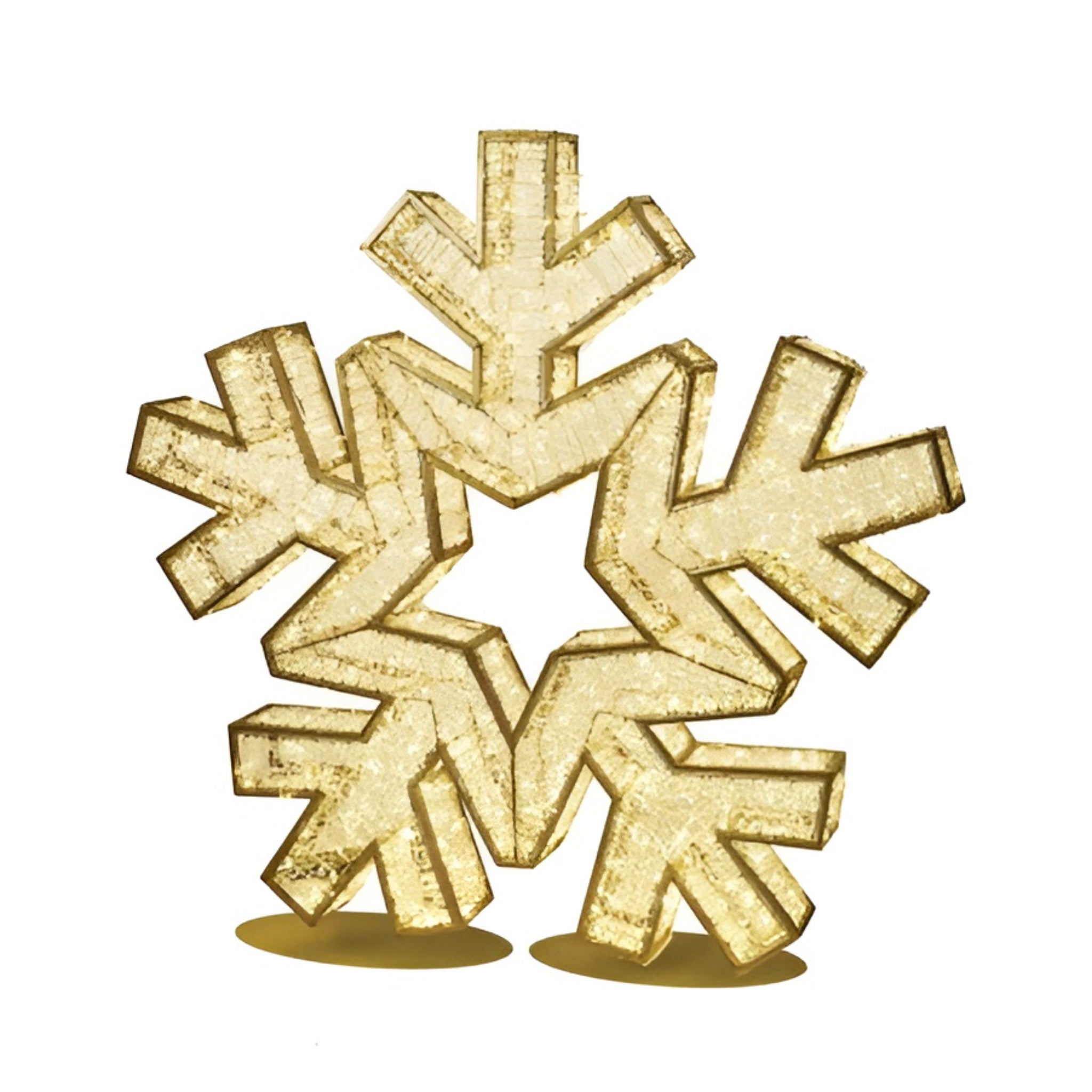 Giant Pre-Lit LED Snowflake - Warm White