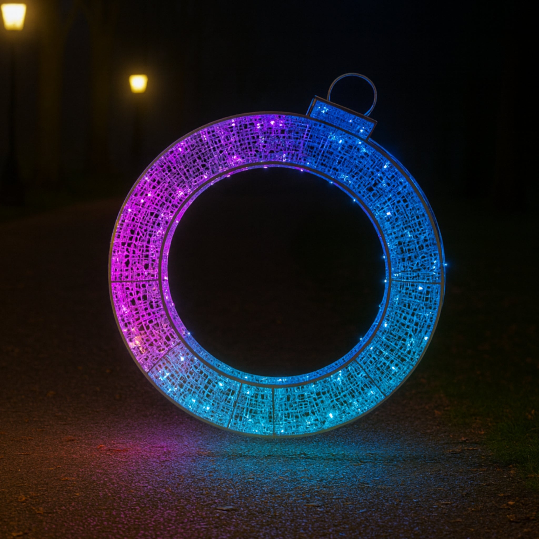 4ft Giant Pre-Lit LED Ornament - RGB