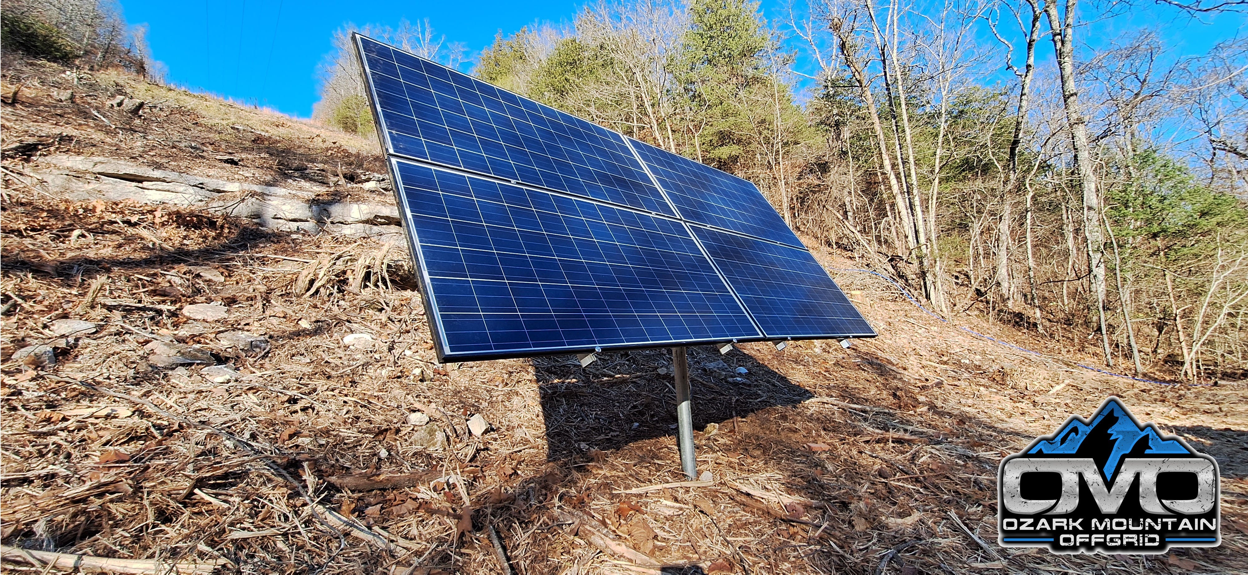 Adjustable Solar Panel 3" Pole Mount - 4x Solar Panels (Without Modules)