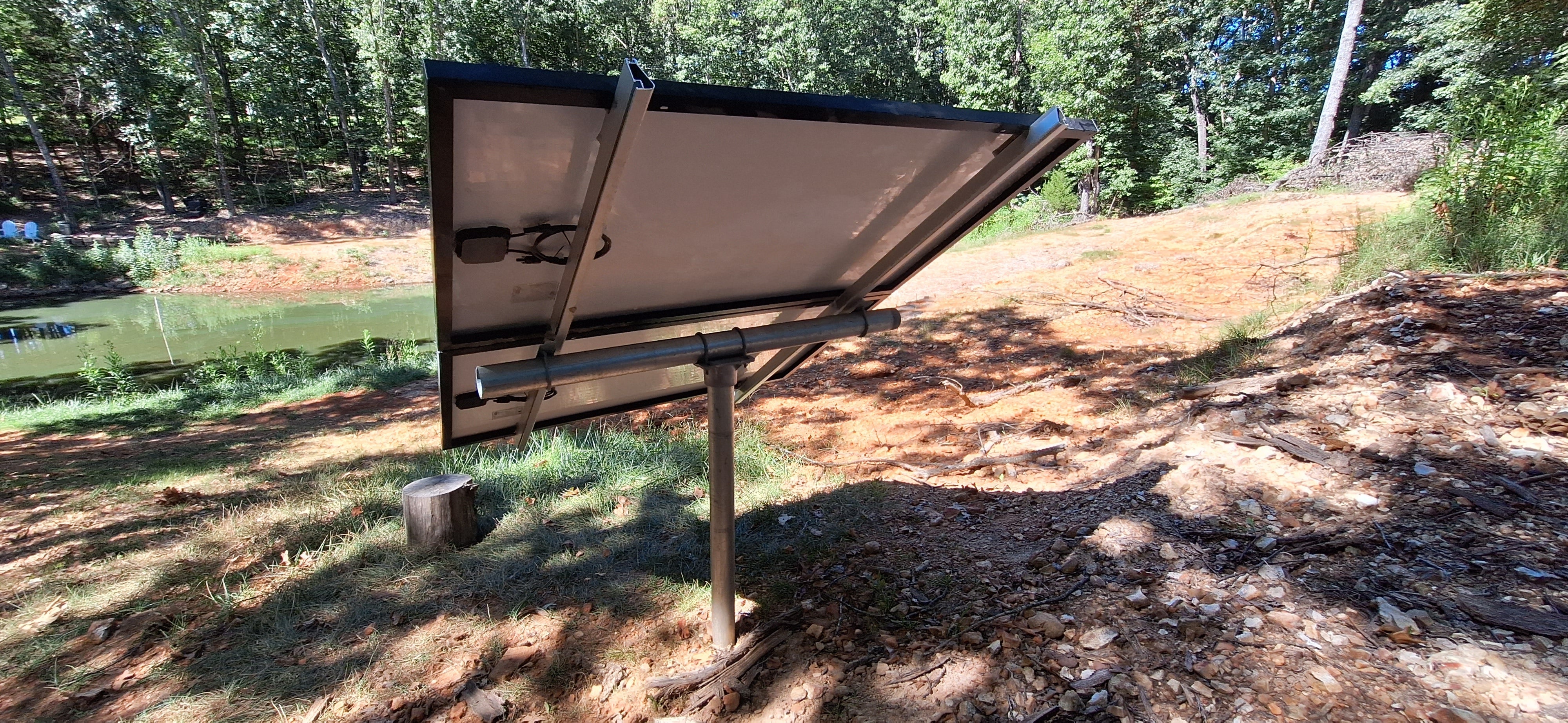 Adjustable Solar Panel 3" Pole Mount - 2x Solar Panels (With Modules) 730W Array