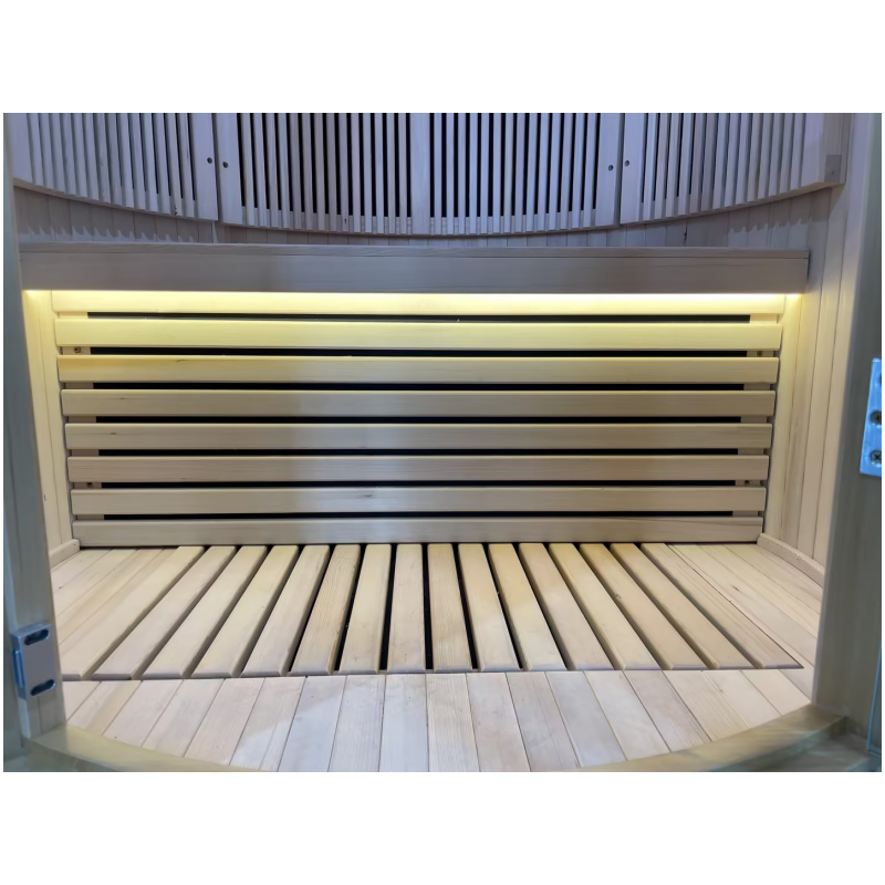 SAUNA EVOLUTION® Hemlock Round Indoor Sauna Room Far Infrared 08