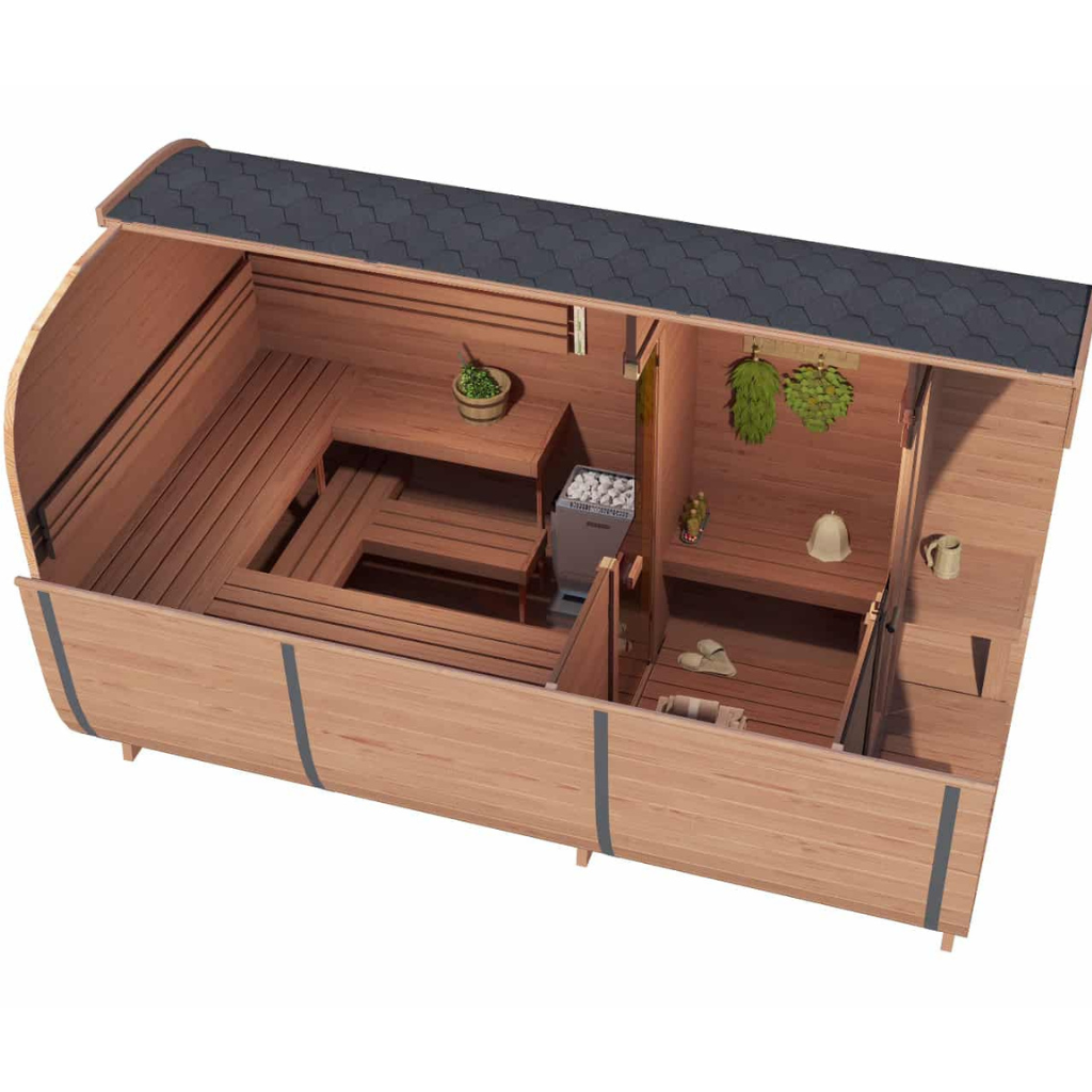 SAUNA EVOLUTION® Square Sauna Minimalist Refresh 5