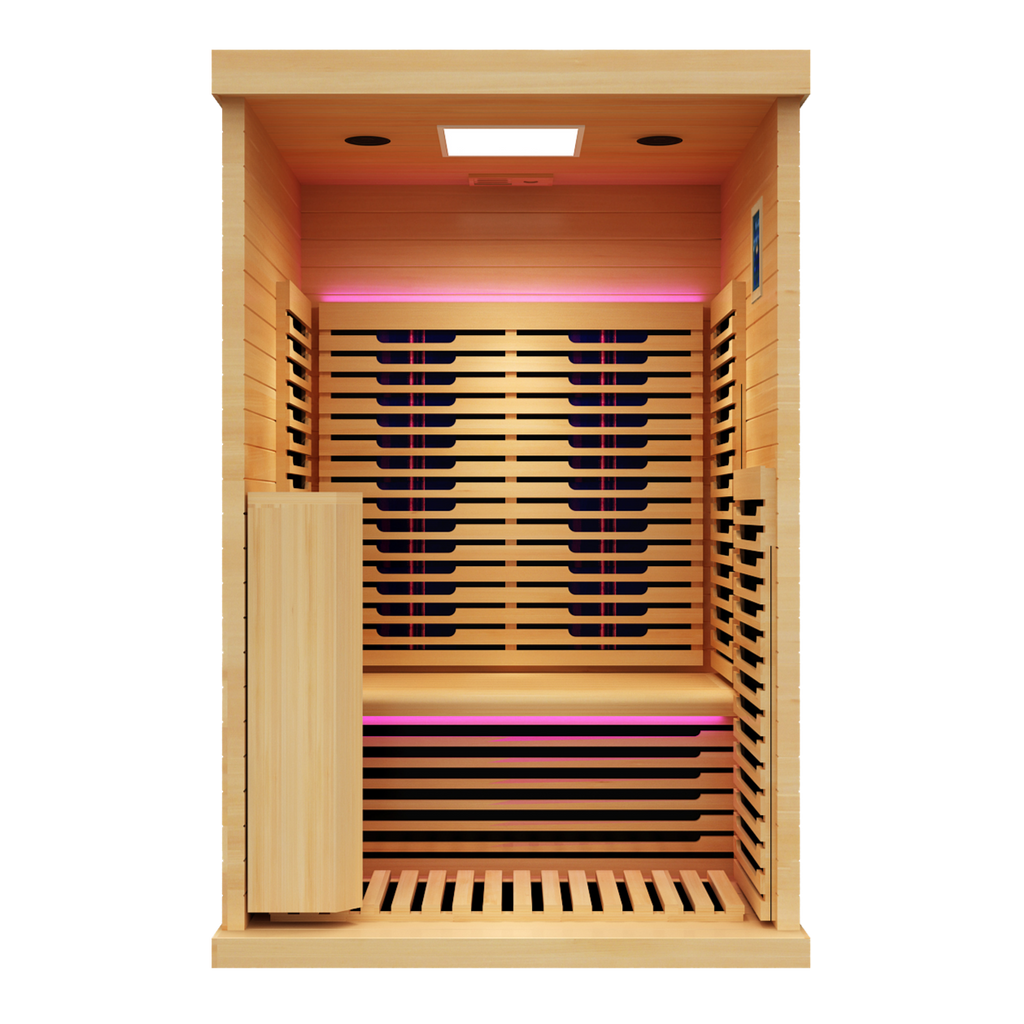 Peak Saunas Everest 2-Person Full Spectrum Infrared Sauna with XL Medical-Grade Red Light Therapy & Smart WiFi App Control