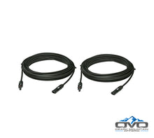 Load image into Gallery viewer, Solar Panel 10AWG MC4 Cables - 1 Pair - 100 Feet Black + 100 Feet Black