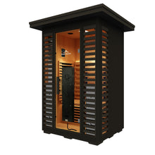 Load image into Gallery viewer, Peak Saunas Patagonia 2-Person Outdoor Full Spectrum Infrared Sauna with XL Medical-Grade Red Light Therapy and Smart WiFi App Control