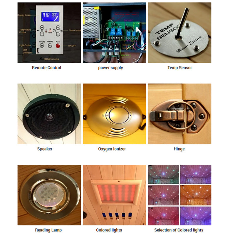 SAUNA EVOLUTION®  Full Spectrum Carbon Indoor Sauna Far Infrared 17
