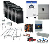 10KW Complete Offgrid Solar Kit + EG4 FlexBOSS21 + 32KW OMO 48V Freedom Series Lithium Battery + 11KW Solar with Ground Mount and Wiring