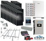 15KW Complete Offgrid Solar Kit - 30.72kWh Pytes Lithium Battery + 15K Sol-Ark Inverter +15.4KW Solar with Ground Mount Rails and Wiring