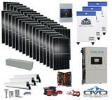 17KW Complete Offgrid Solar Kit - 3x 32kWh OMO 48V Freedom Series Lithium Battery + 15K Sol-Ark Inverter + 17.6KW Solar with Roof Mount and Wiring