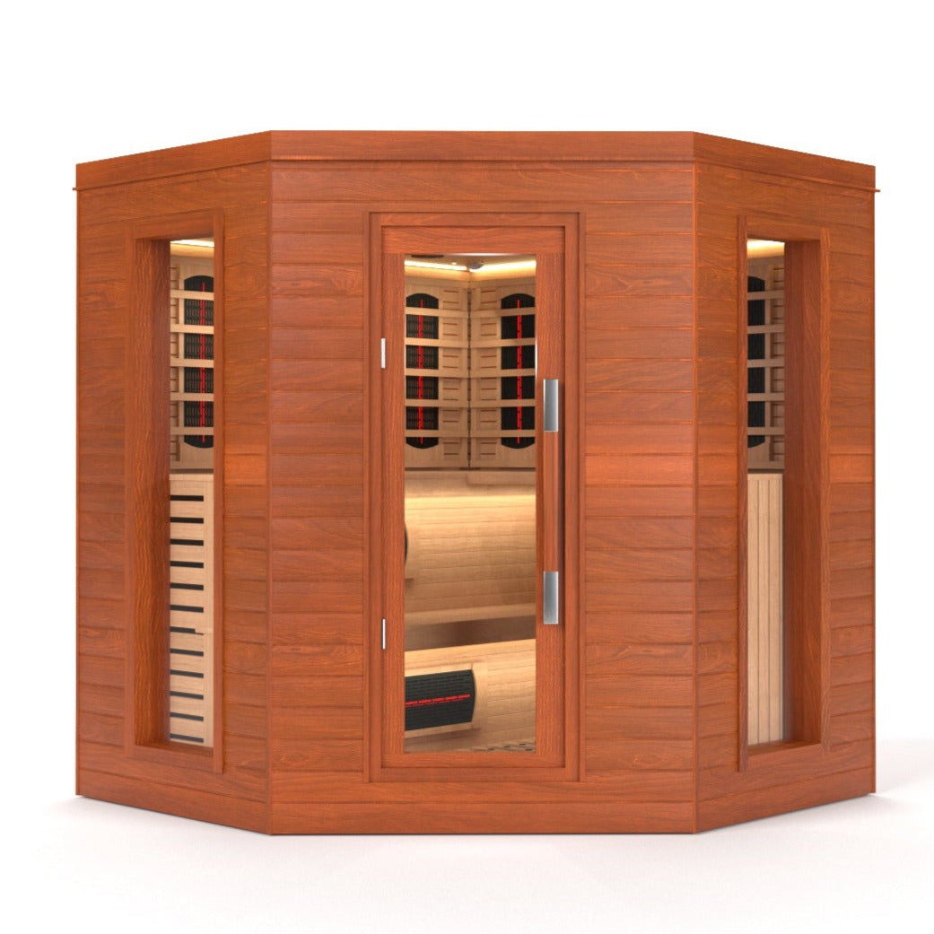 SAUNA EVOLUTION®  Indoor Luxury Cabin Corner Sauna Luna - 1