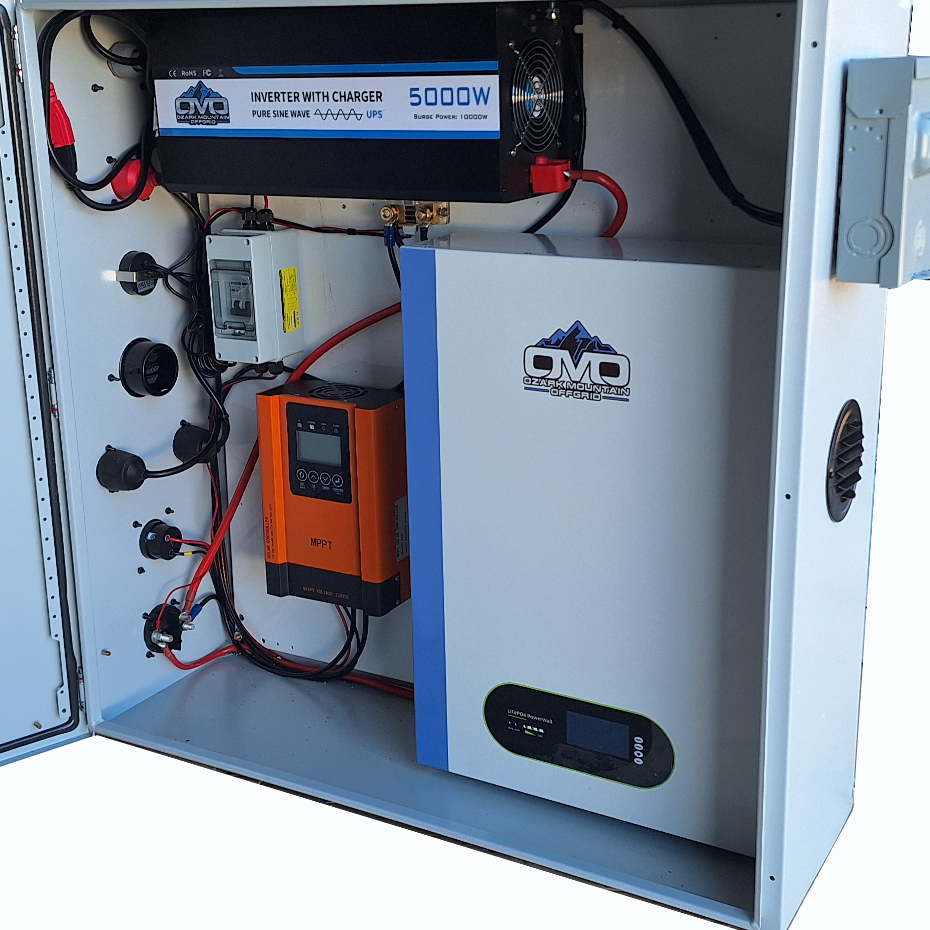 2.2KW Boat Dock Offgrid Solar Kit (4 Panel + 1 Lithium Battery) - Mountable with Plug and Play Connections