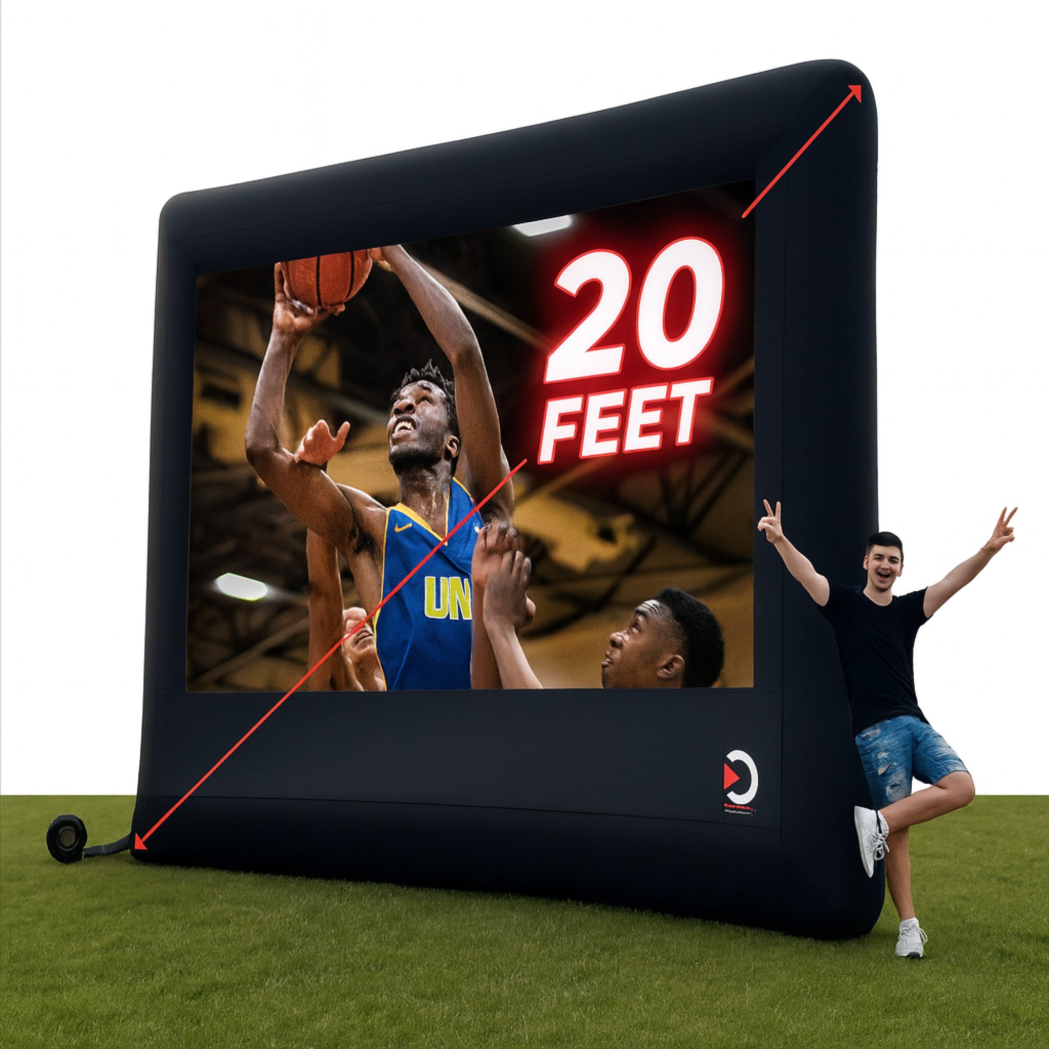 Elite Outdoor Movies 13' Nano Outdoor Cinema System