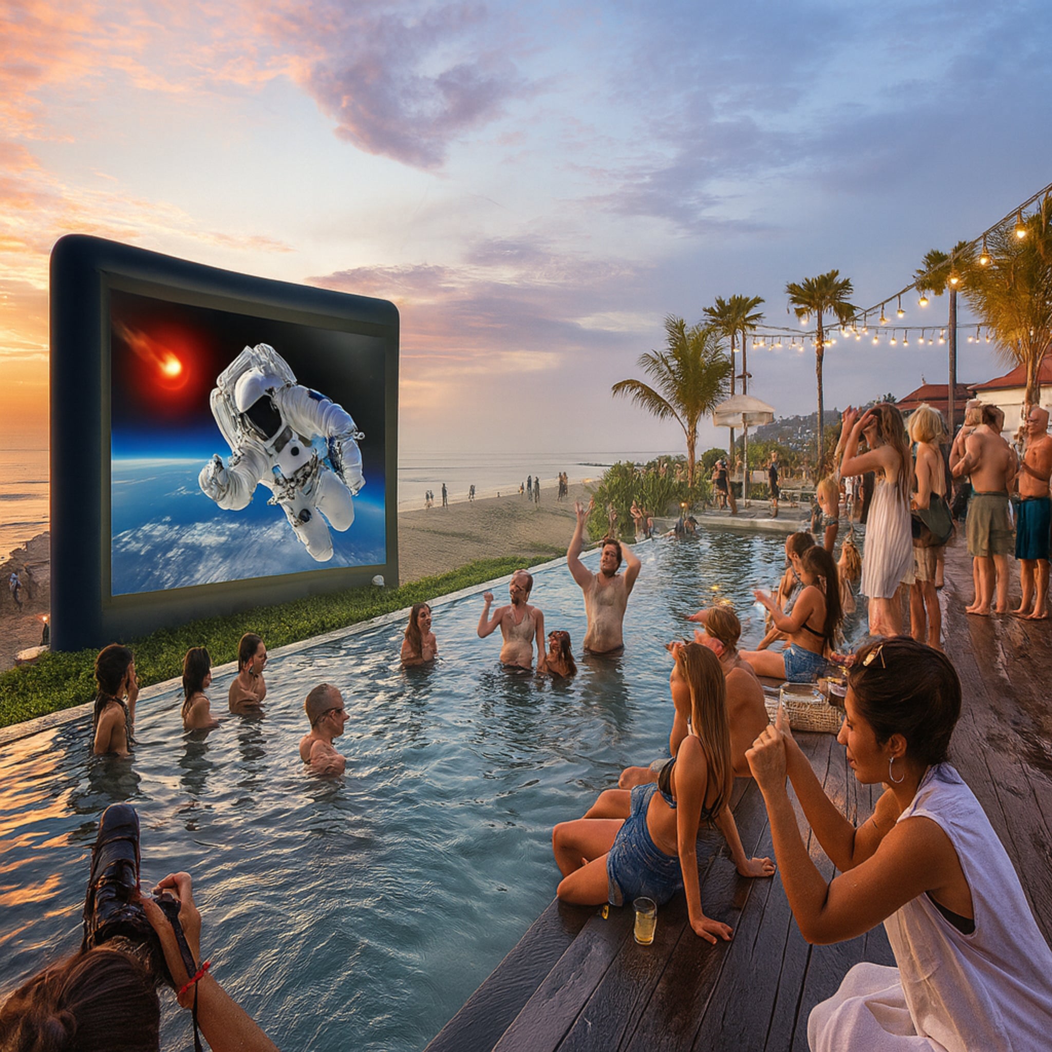 Elite Outdoor Movies 13' Nano Outdoor Cinema System