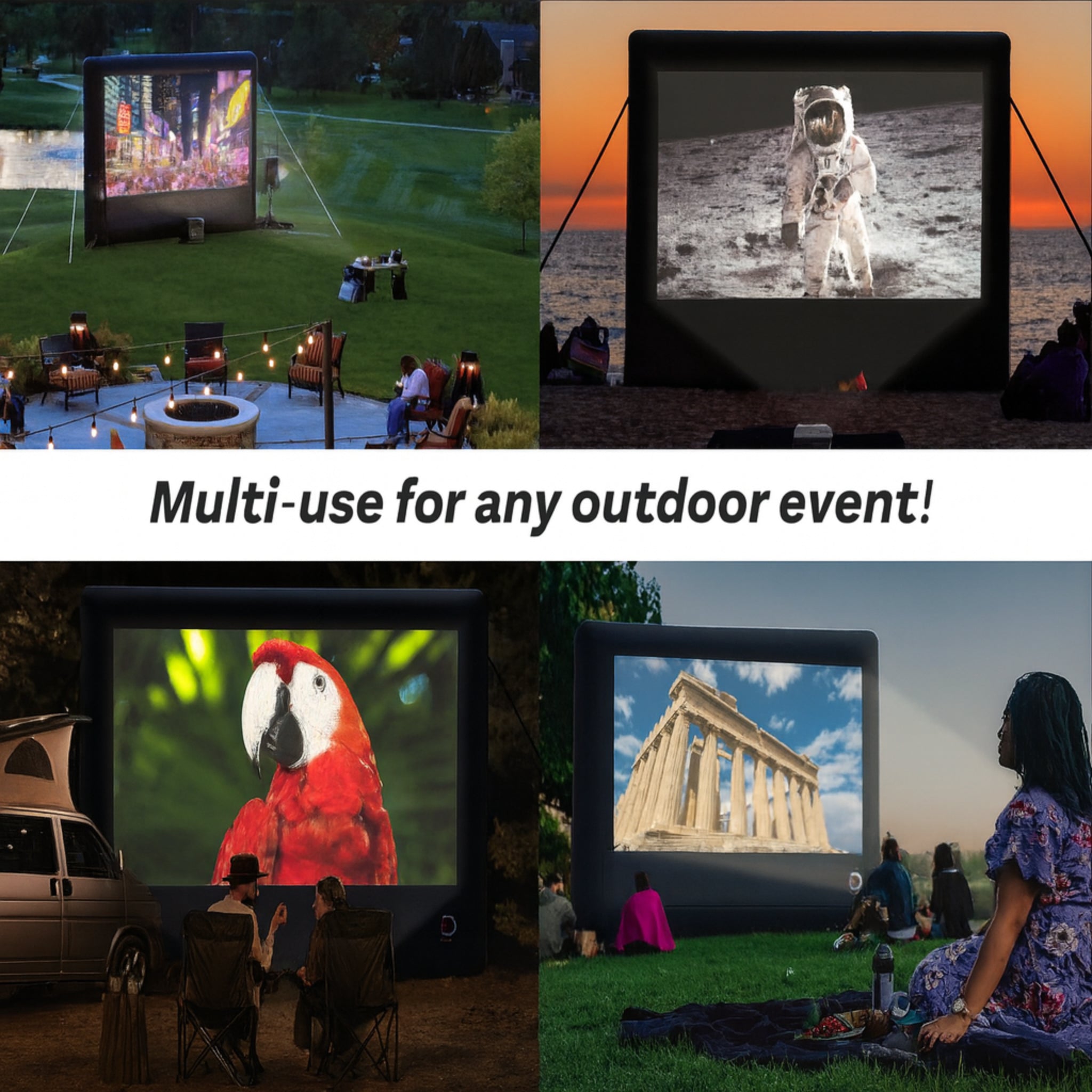 Elite Outdoor Movies 17' Home Outdoor Cinema System