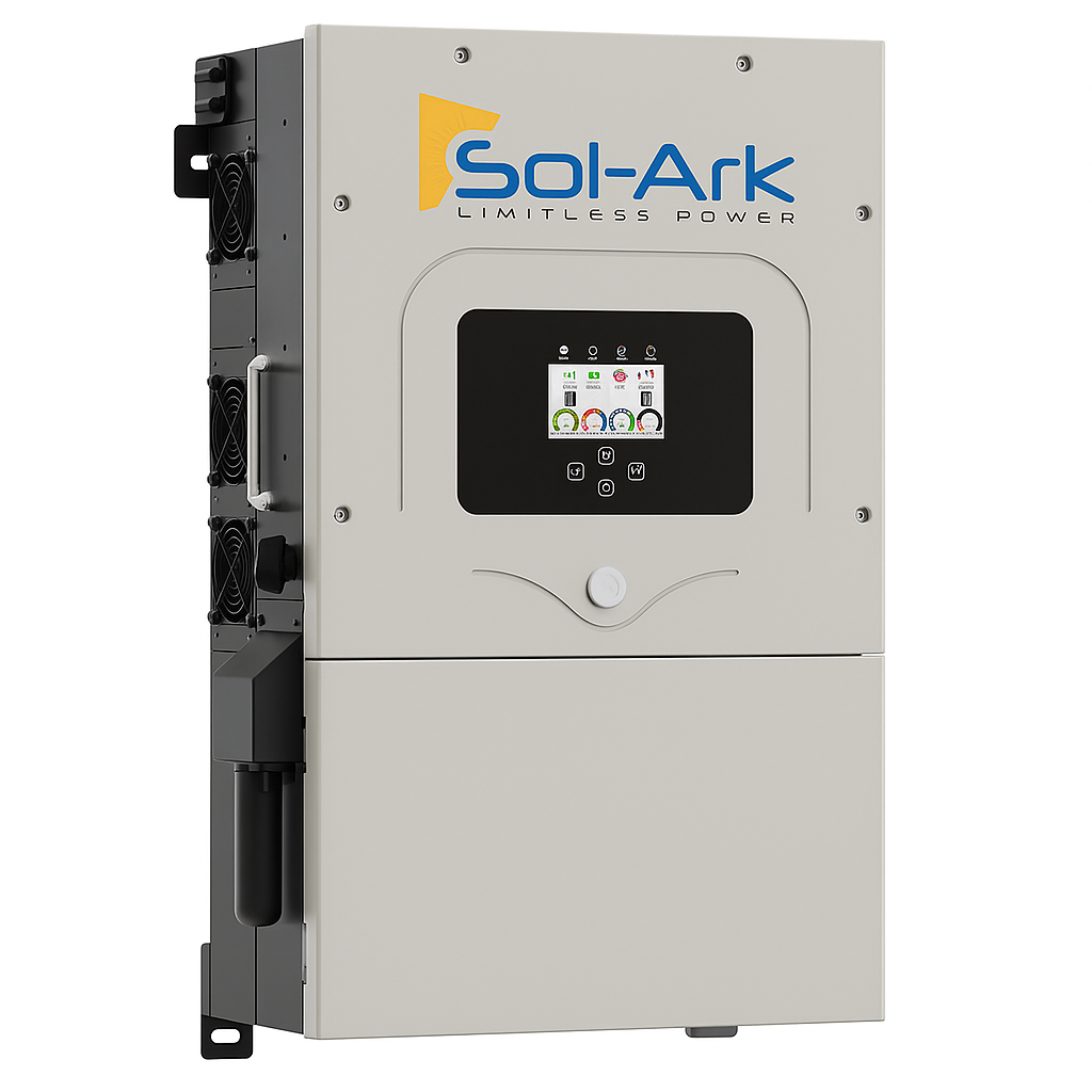 15KW Complete Offgrid Solar Kit - 32kWh OMO 48V Freedom Series Lithium Battery + 15K Sol-Ark Inverter +15.4KW Solar with Mounting Rails and Wiring
