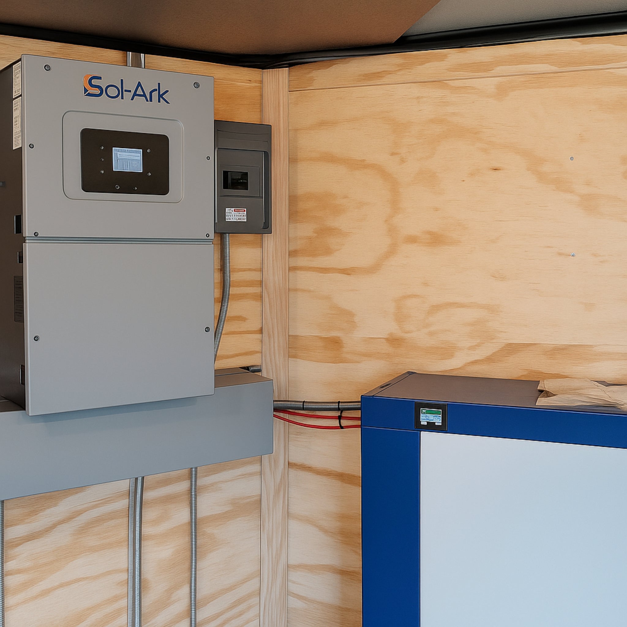20' Enclosed SOLAR POWERED Offgrid Self-Sufficient Trailer - SOL-ARK 15K Version with 32K Lithium Battery