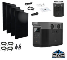 Load image into Gallery viewer, EcoFlow DELTA Max 2 - 2400 Watt Solar Generator / 2016wh Lithium Storage / 1300w Solar Complete Offgrid Kit