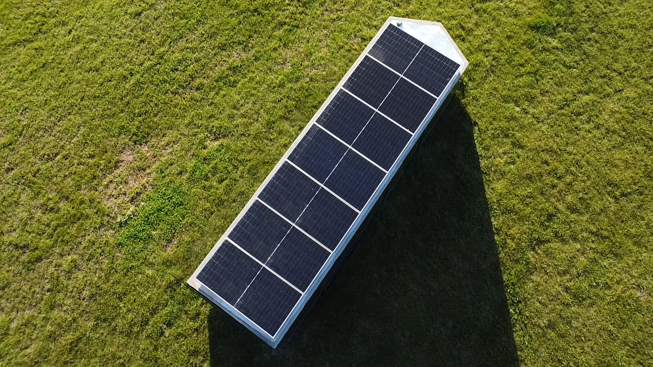 28' Enclosed SOLAR POWERED Offgrid Self-Sufficient Trailer - SOL-ARK 15K with OMO 32K Freedom Lithium Battery