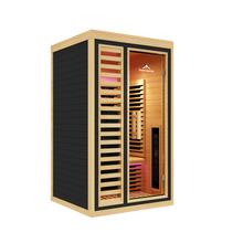 Load image into Gallery viewer, Peak Saunas Shasta 1-Person Full Spectrum Infrared Sauna with XL Medical-Grade Red Light Therapy &amp; Smart WiFi App Control