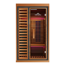 Load image into Gallery viewer, Peak Saunas Rainier 1-Person Full Spectrum Infrared Sauna with XL Medical-Grade Red Light Therapy &amp; Smart WiFi App Control
